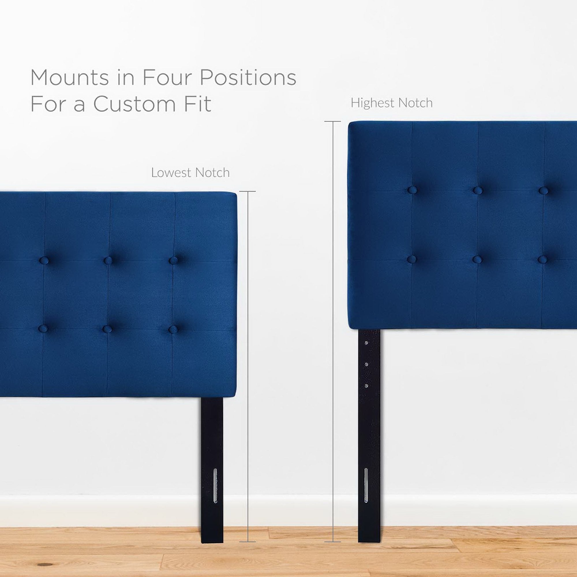 Emily Biscuit Tufted Performance Velvet Twin Headboard by Modway - Best Buy Furniture