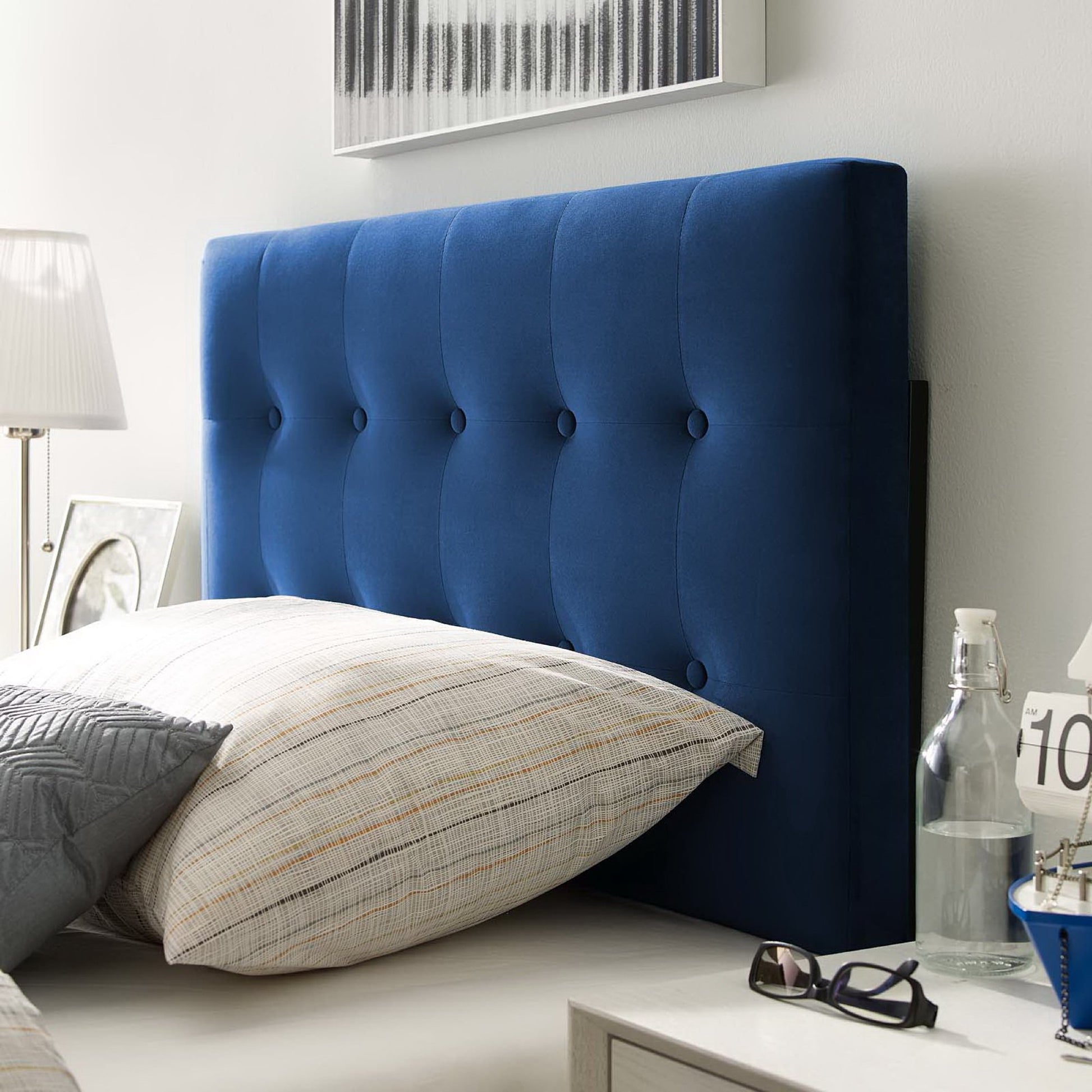 Emily Biscuit Tufted Performance Velvet Twin Headboard by Modway - Best Buy Furniture