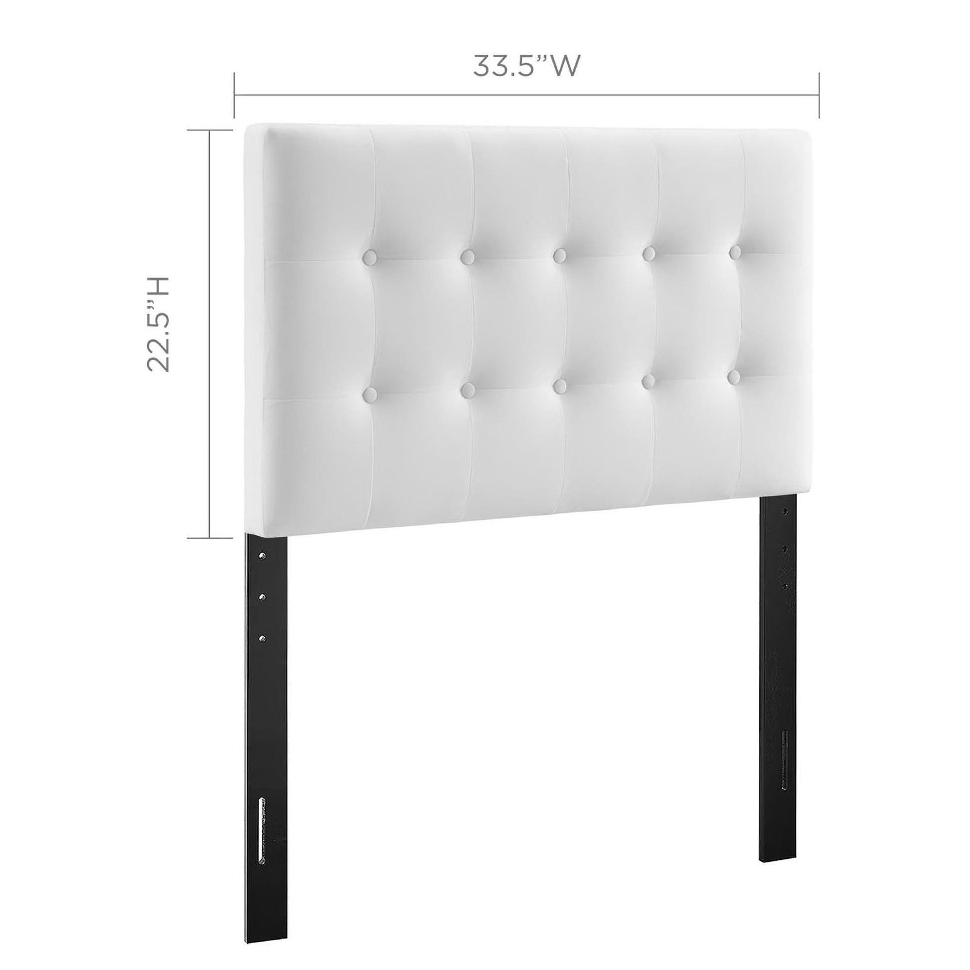 Emily Biscuit Tufted Performance Velvet Twin Headboard by Modway - Best Buy Furniture