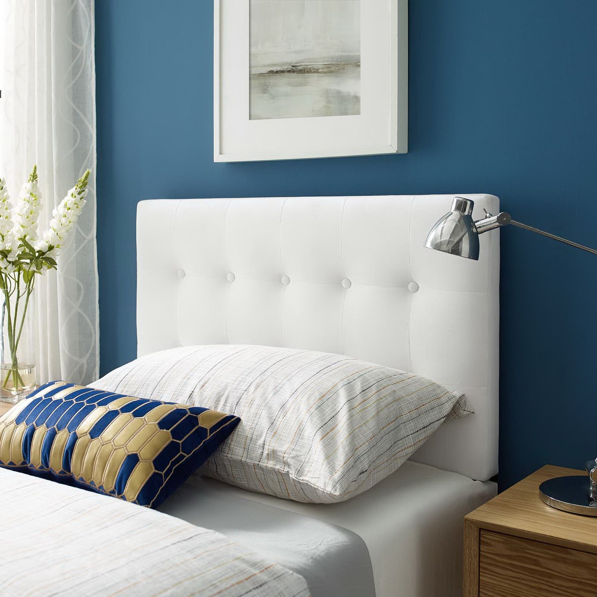 Emily Biscuit Tufted Performance Velvet Twin Headboard by Modway - Best Buy Furniture