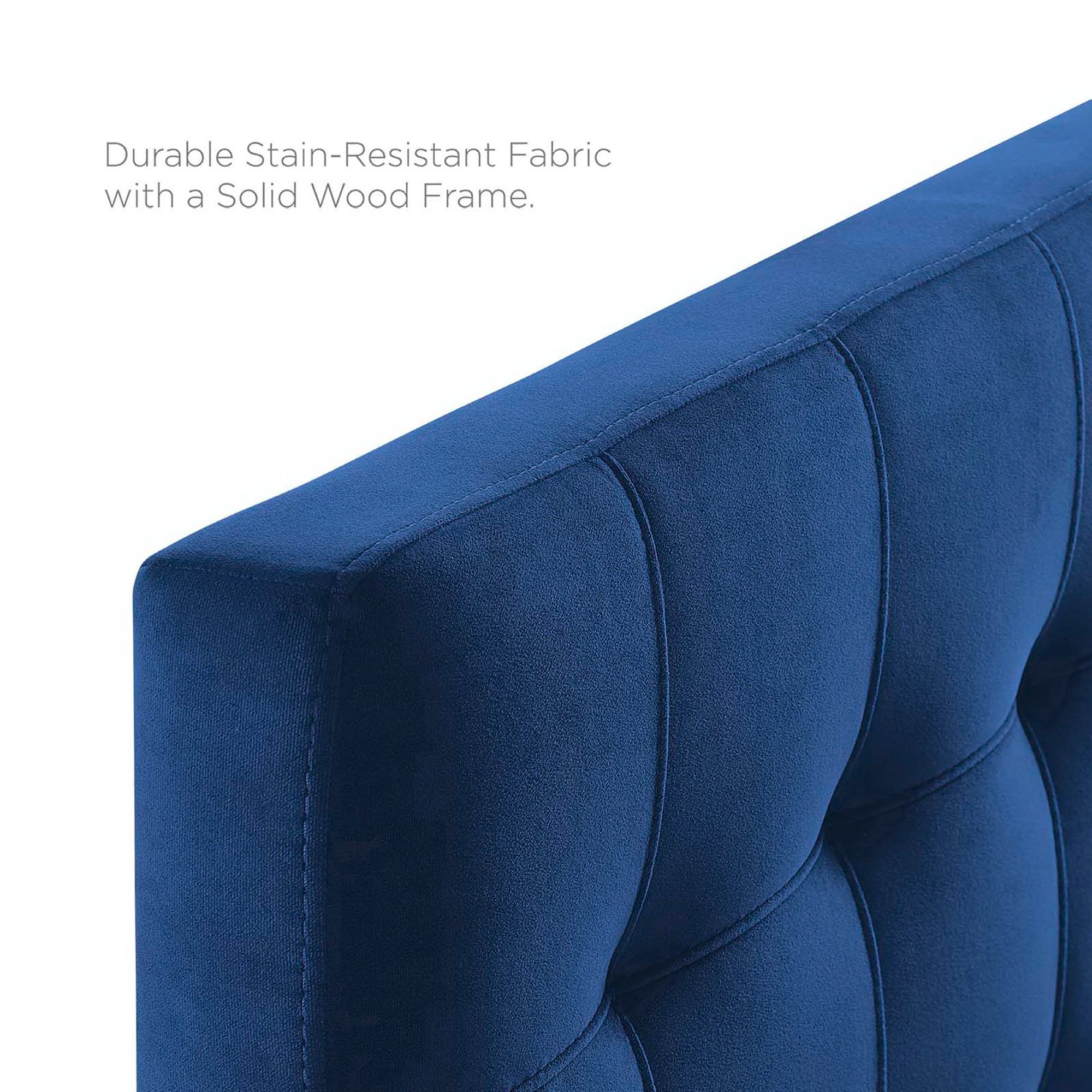 Lily Biscuit Tufted Performance Velvet Twin Headboard by Modway - Best Buy Furniture
