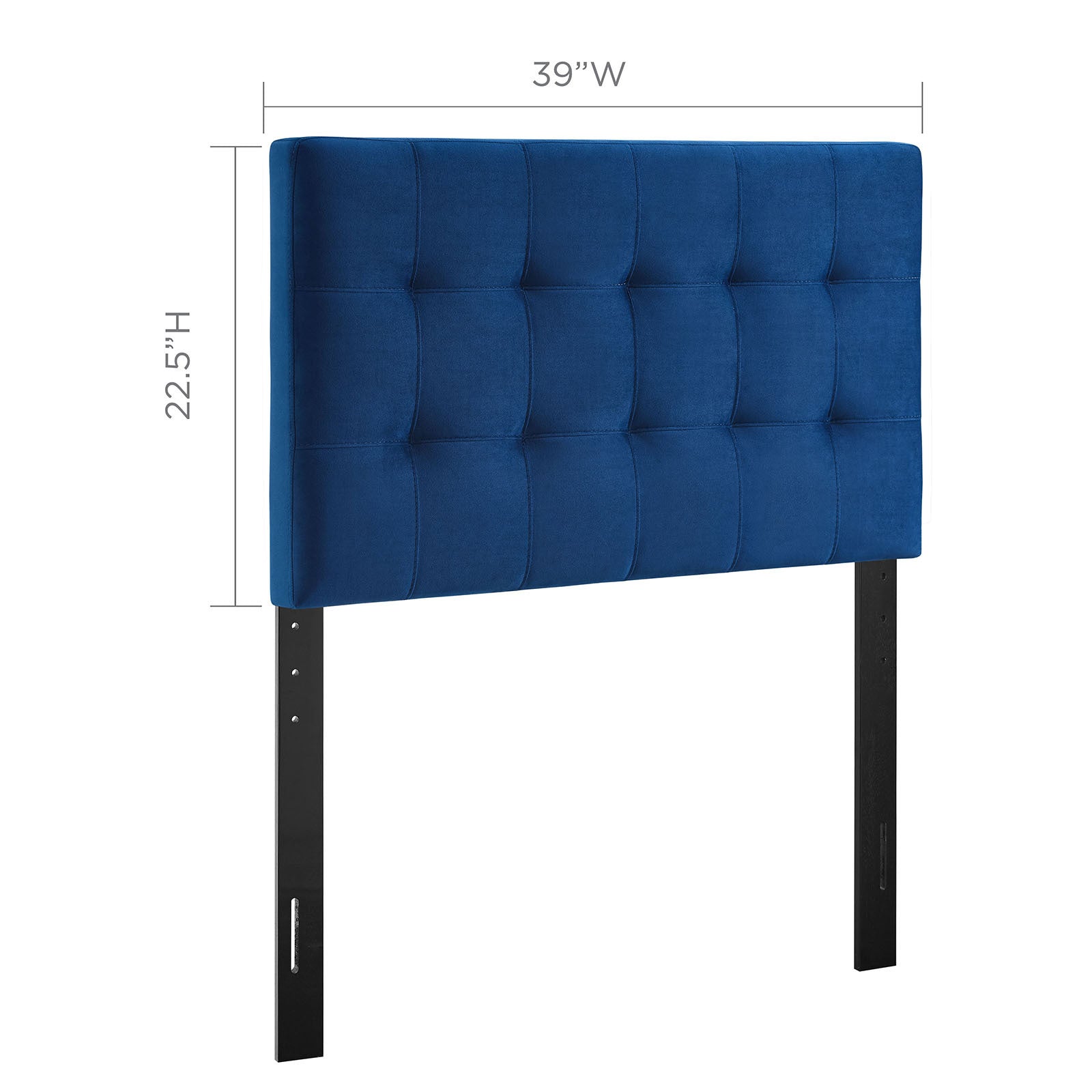 Lily Biscuit Tufted Performance Velvet Twin Headboard by Modway - Best Buy Furniture