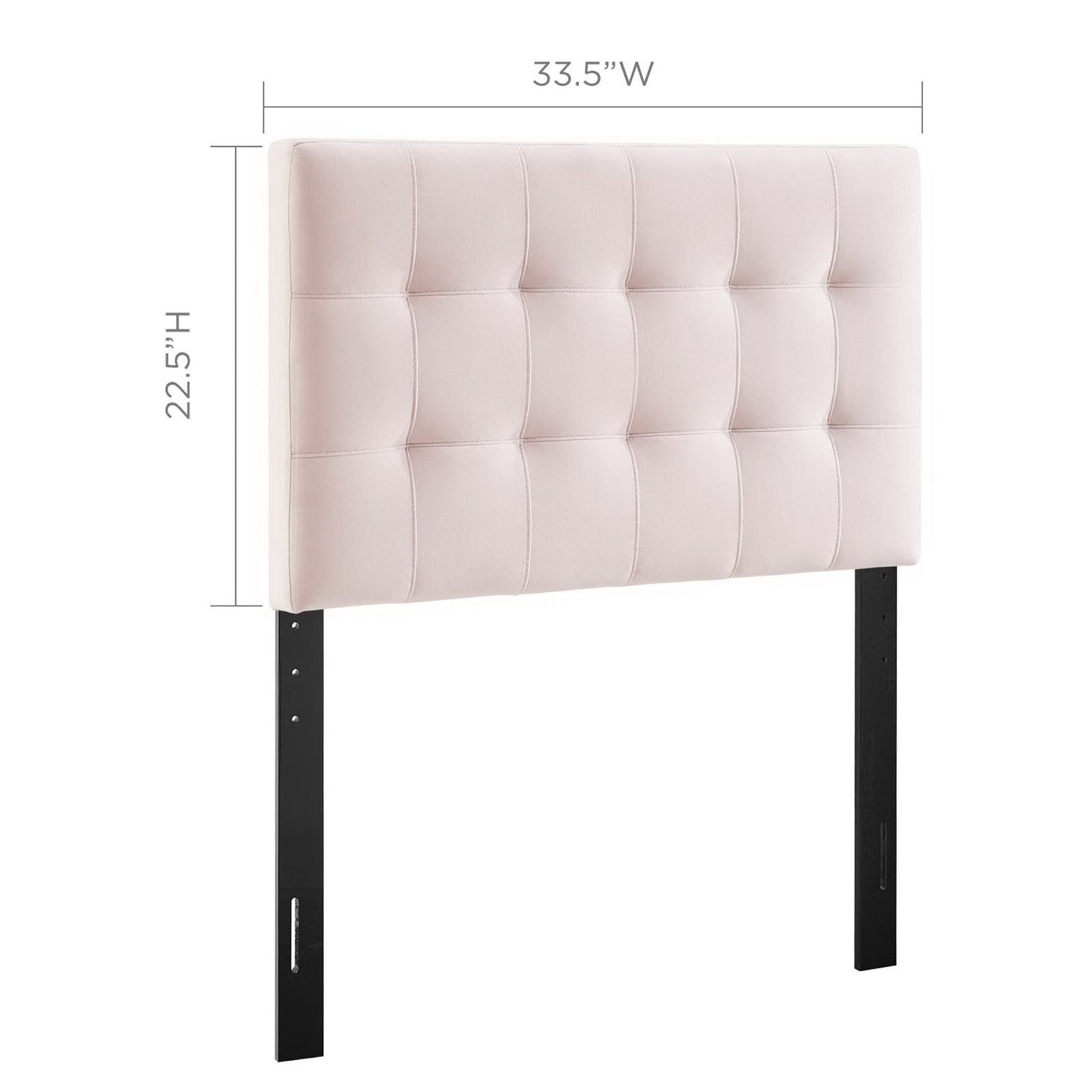 Lily Biscuit Tufted Performance Velvet Twin Headboard by Modway - Best Buy Furniture