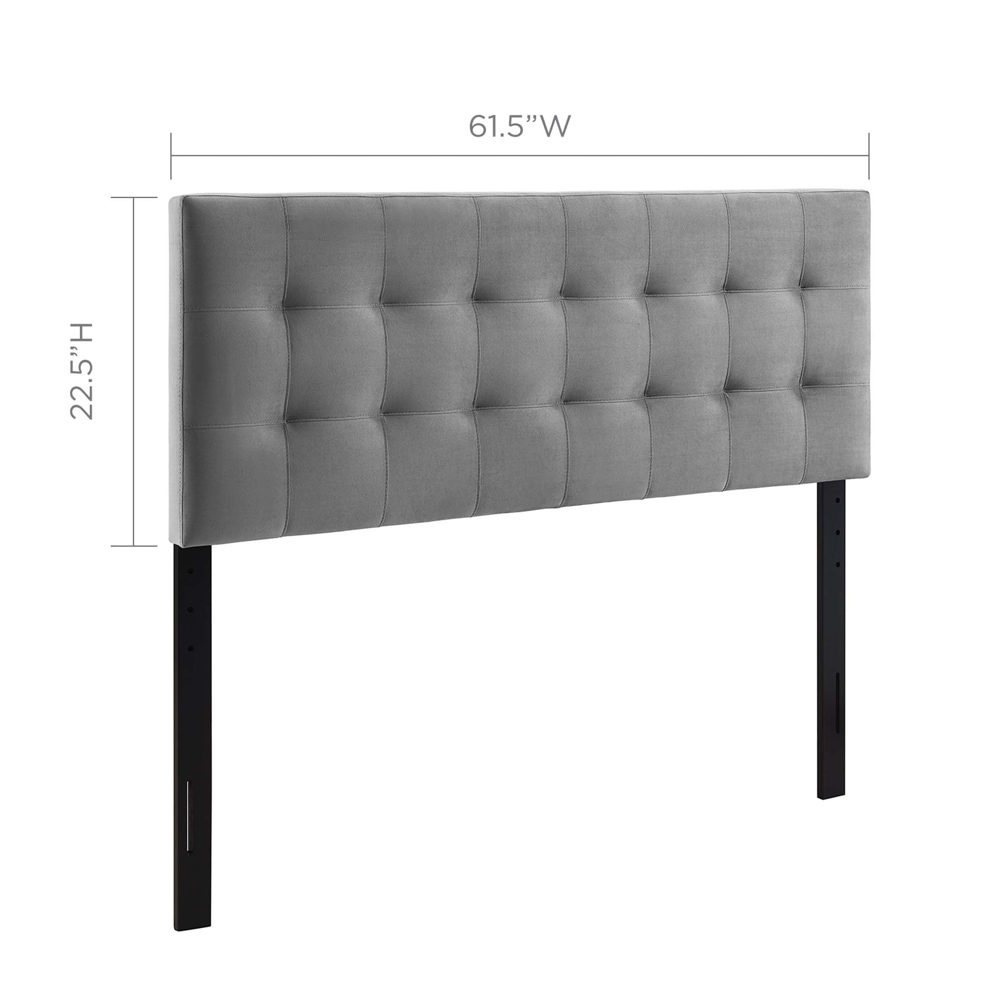 Lily Biscuit Tufted Performance Velvet Queen Headboard by Modway - Best Buy Furniture