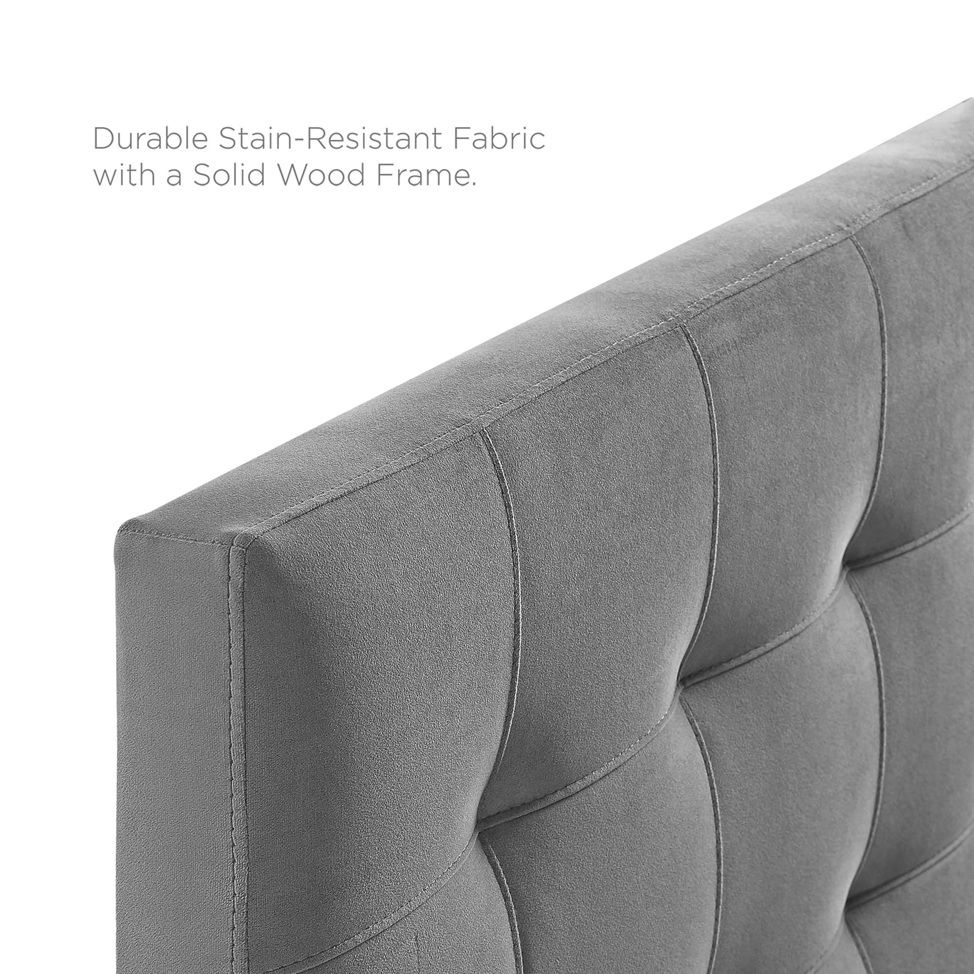 Lily Biscuit Tufted Performance Velvet Queen Headboard by Modway - Best Buy Furniture