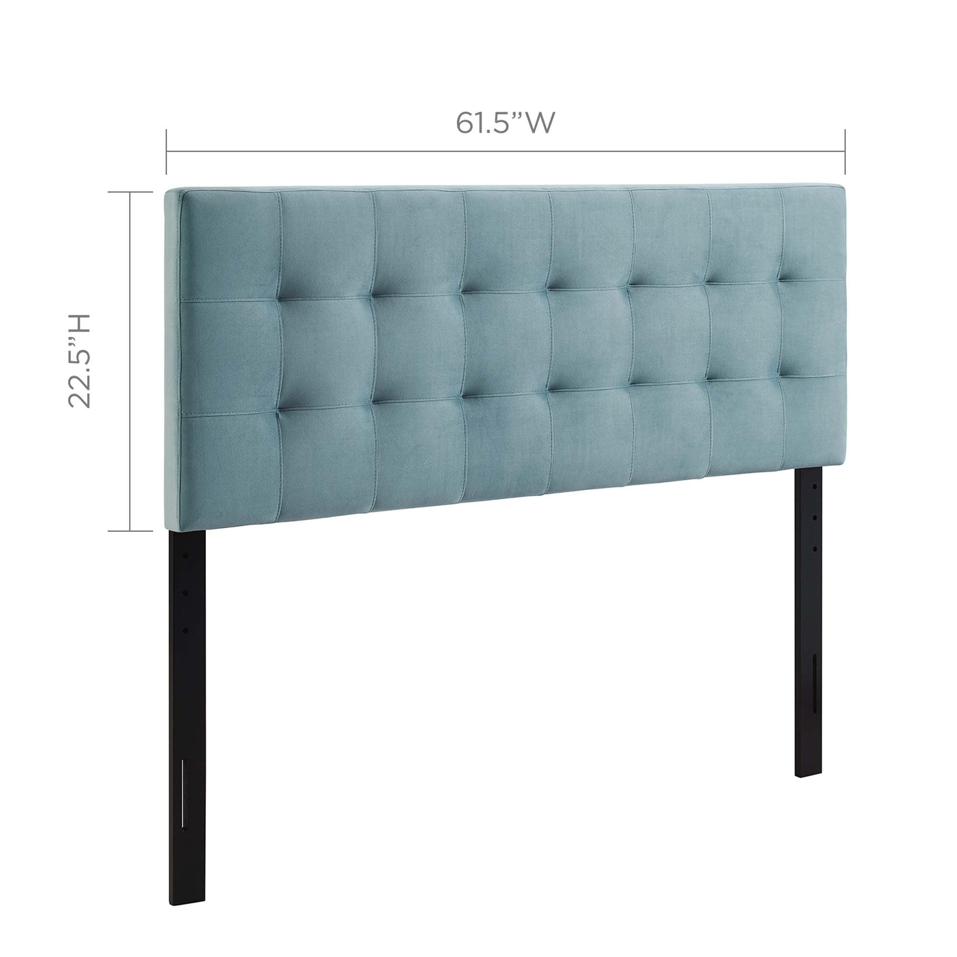 Lily Biscuit Tufted Performance Velvet Queen Headboard by Modway - Best Buy Furniture