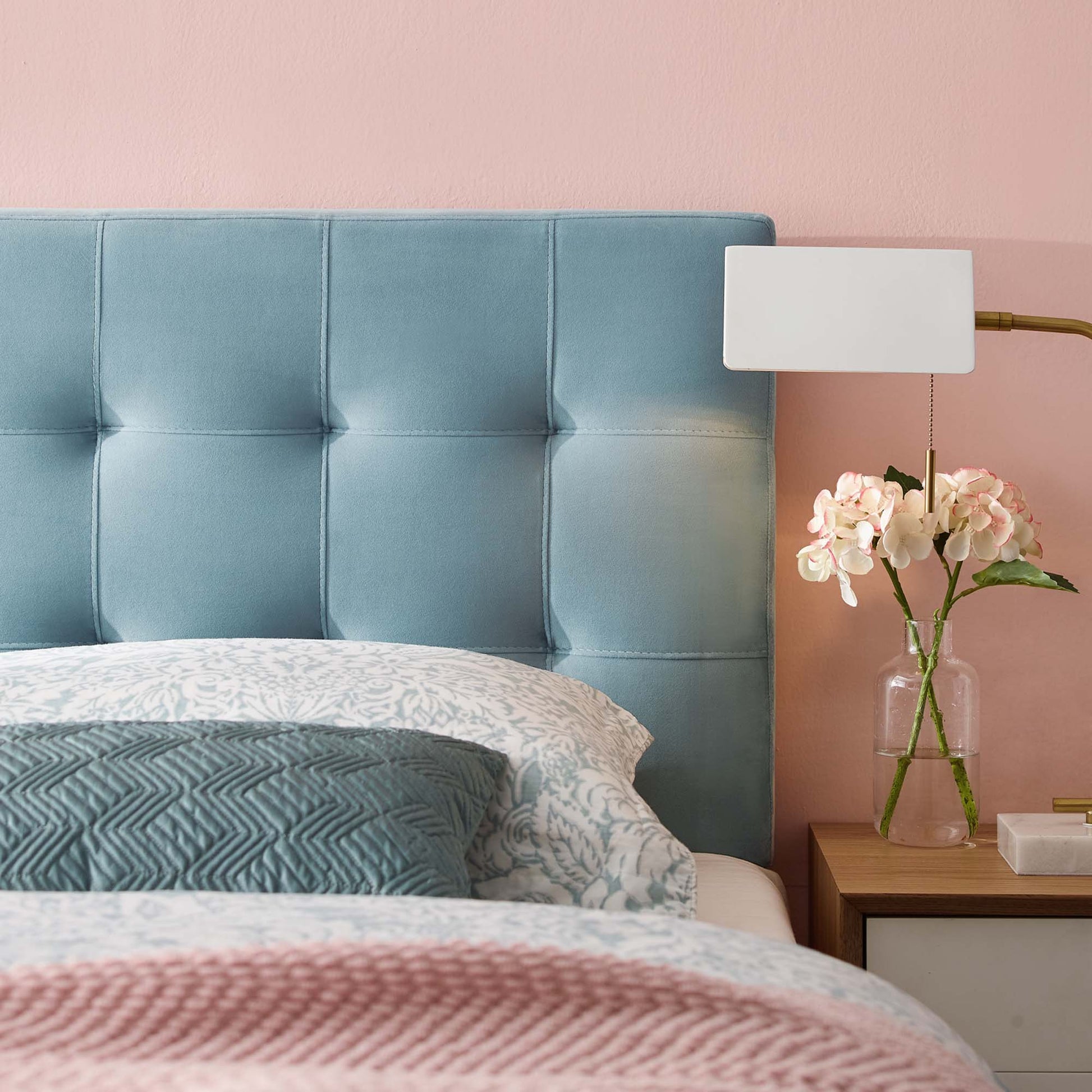 Lily Biscuit Tufted Performance Velvet Queen Headboard by Modway - Best Buy Furniture