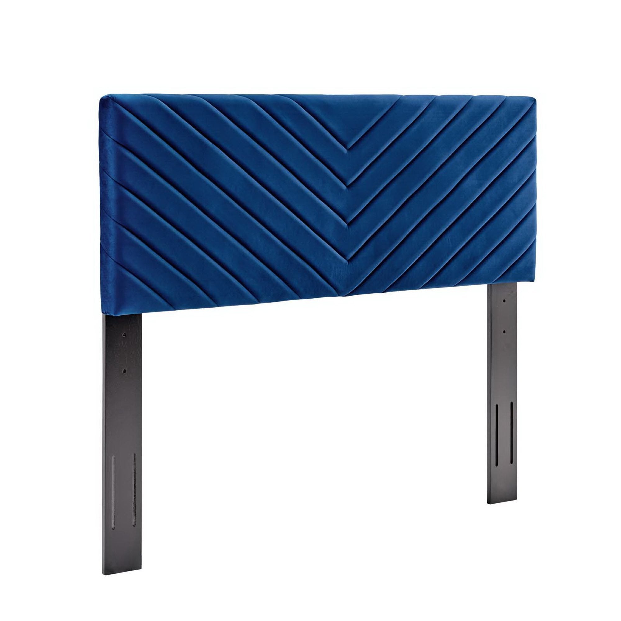 Alyson Angular Channel Tufted Performance Velvet Full / Queen Headboard by Modway - Best Buy Furniture