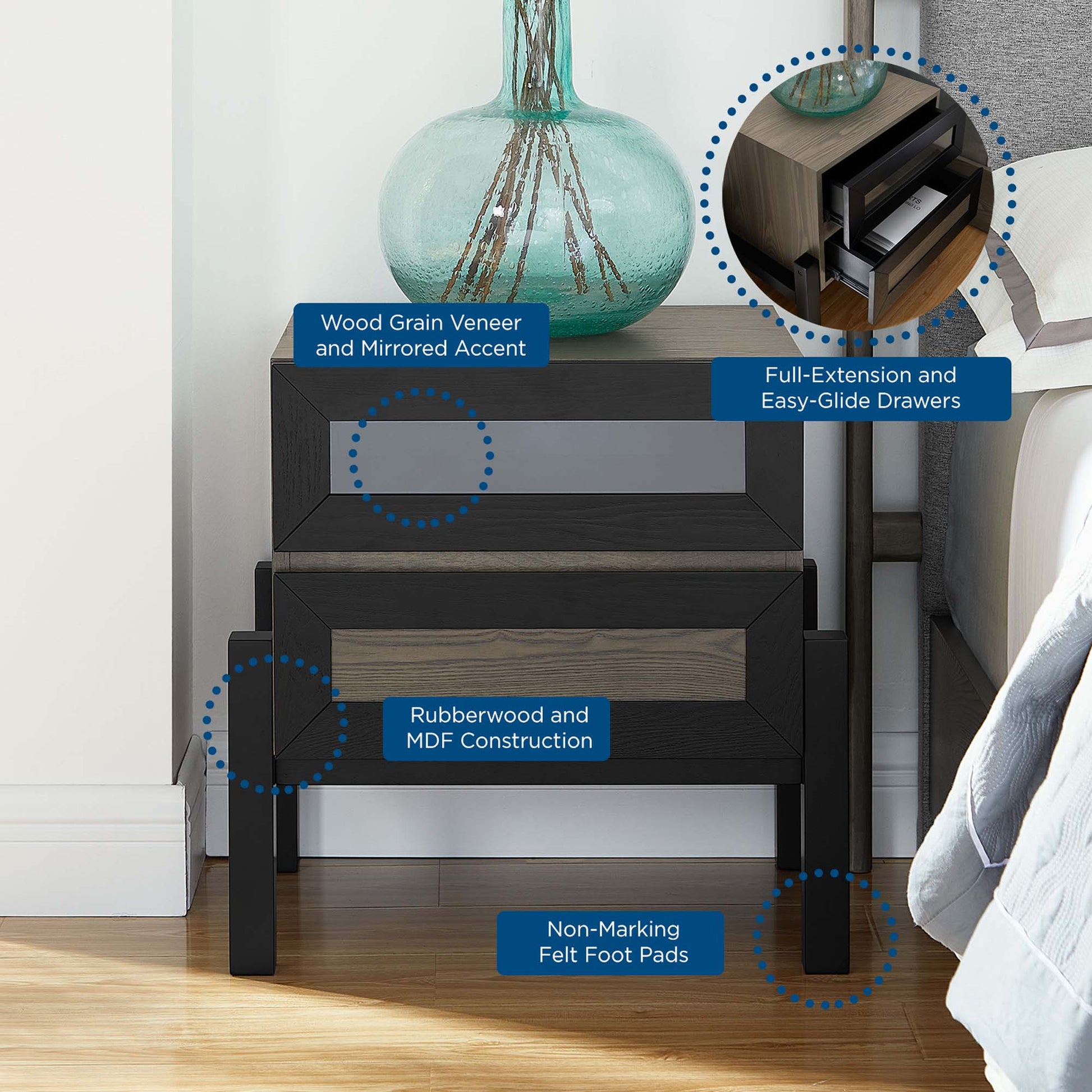 Merritt Nightstand - Best Buy Furniture