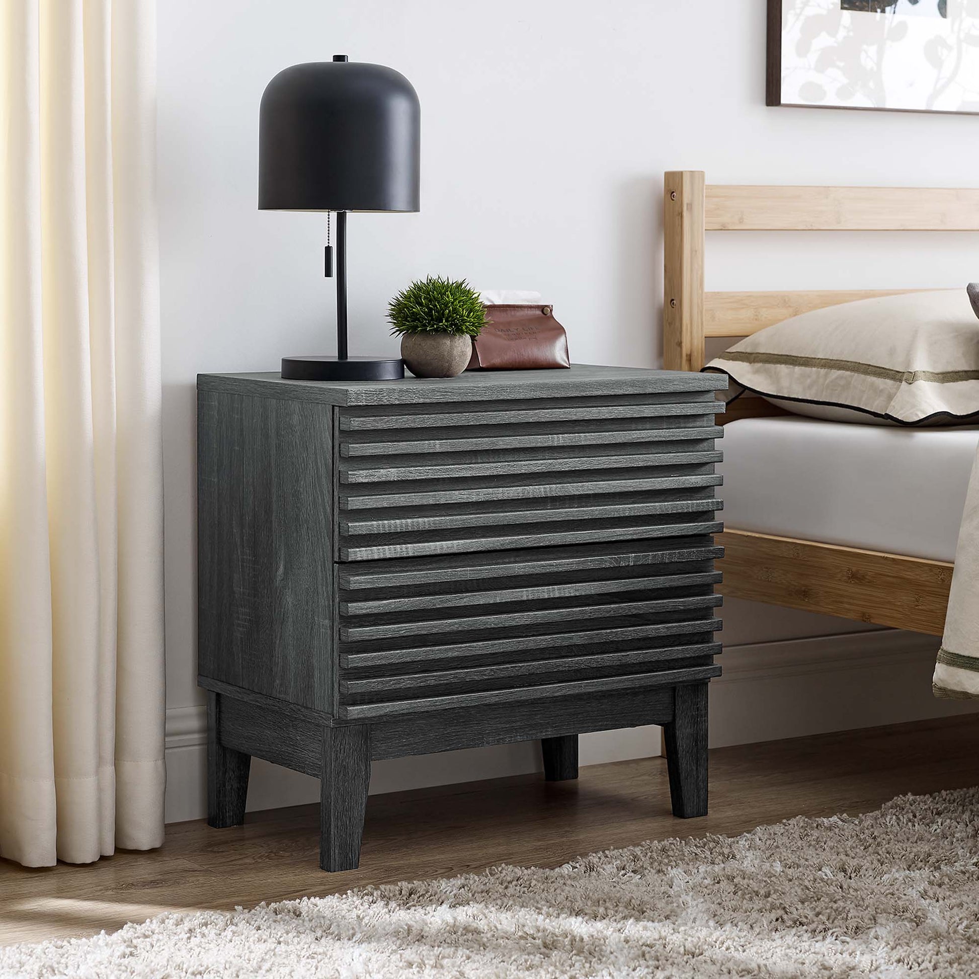 Render Two-Drawer Nightstand - Best Buy Furniture