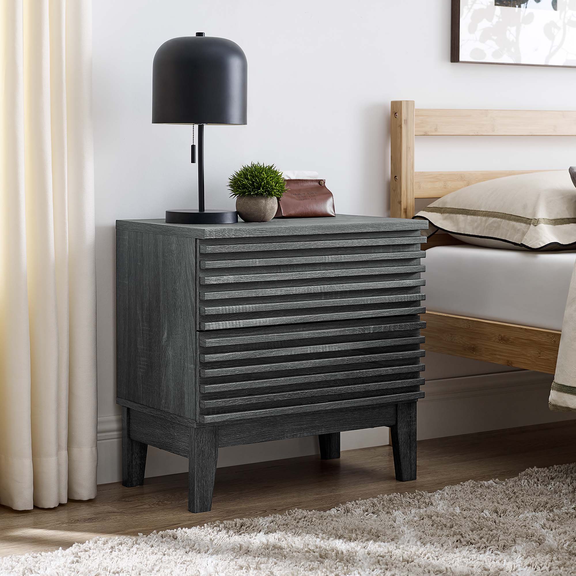 Render Two-Drawer Nightstand - Best Buy Furniture