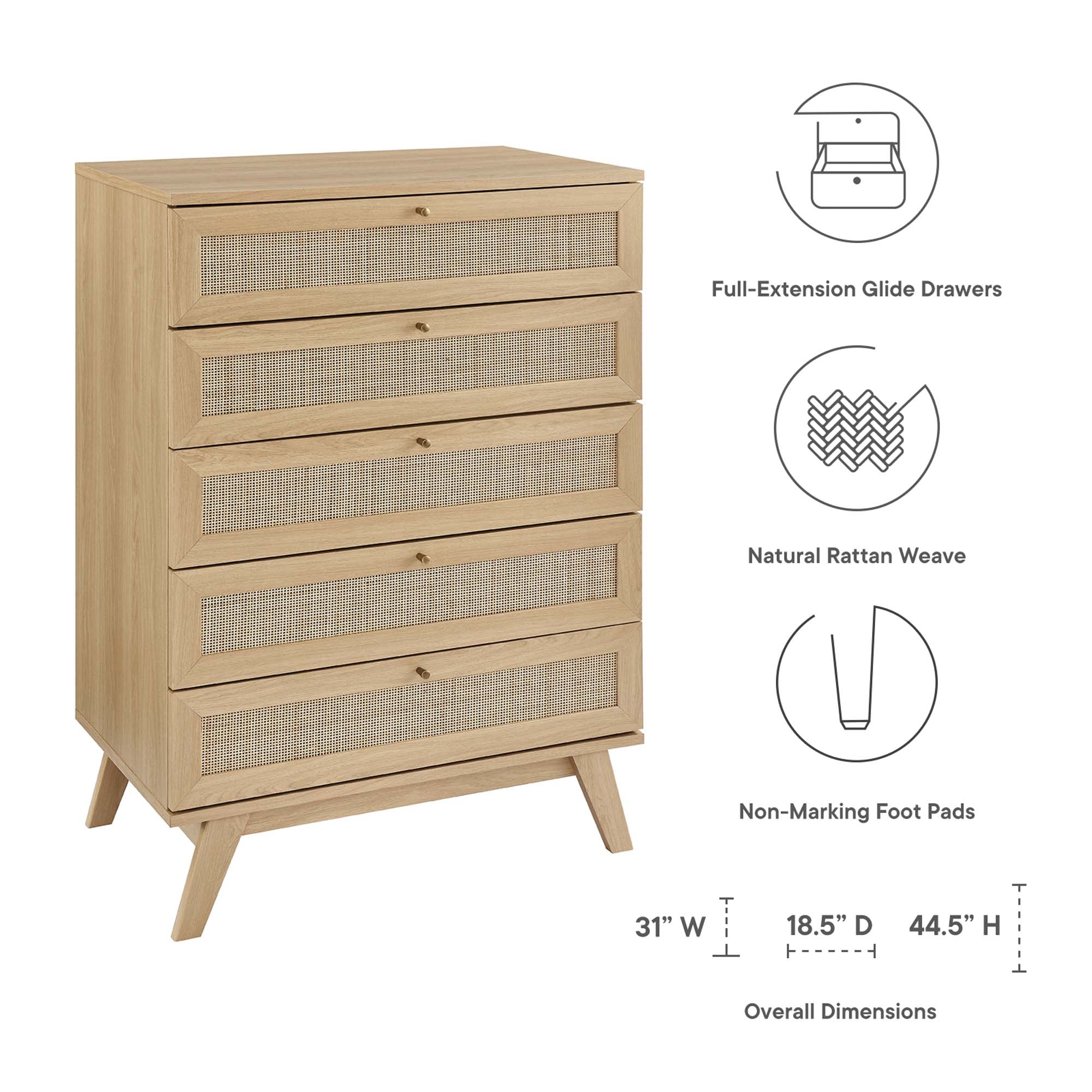 Soma 5-Drawer Chest - Best Buy Furniture