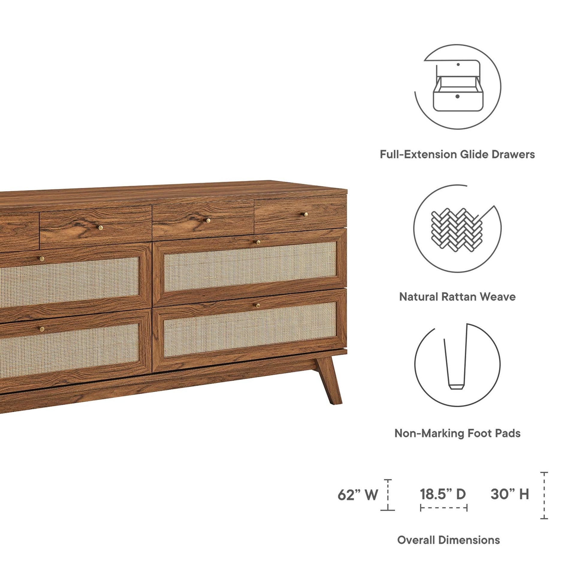 Soma 8-Drawer Dresser - Best Buy Furniture