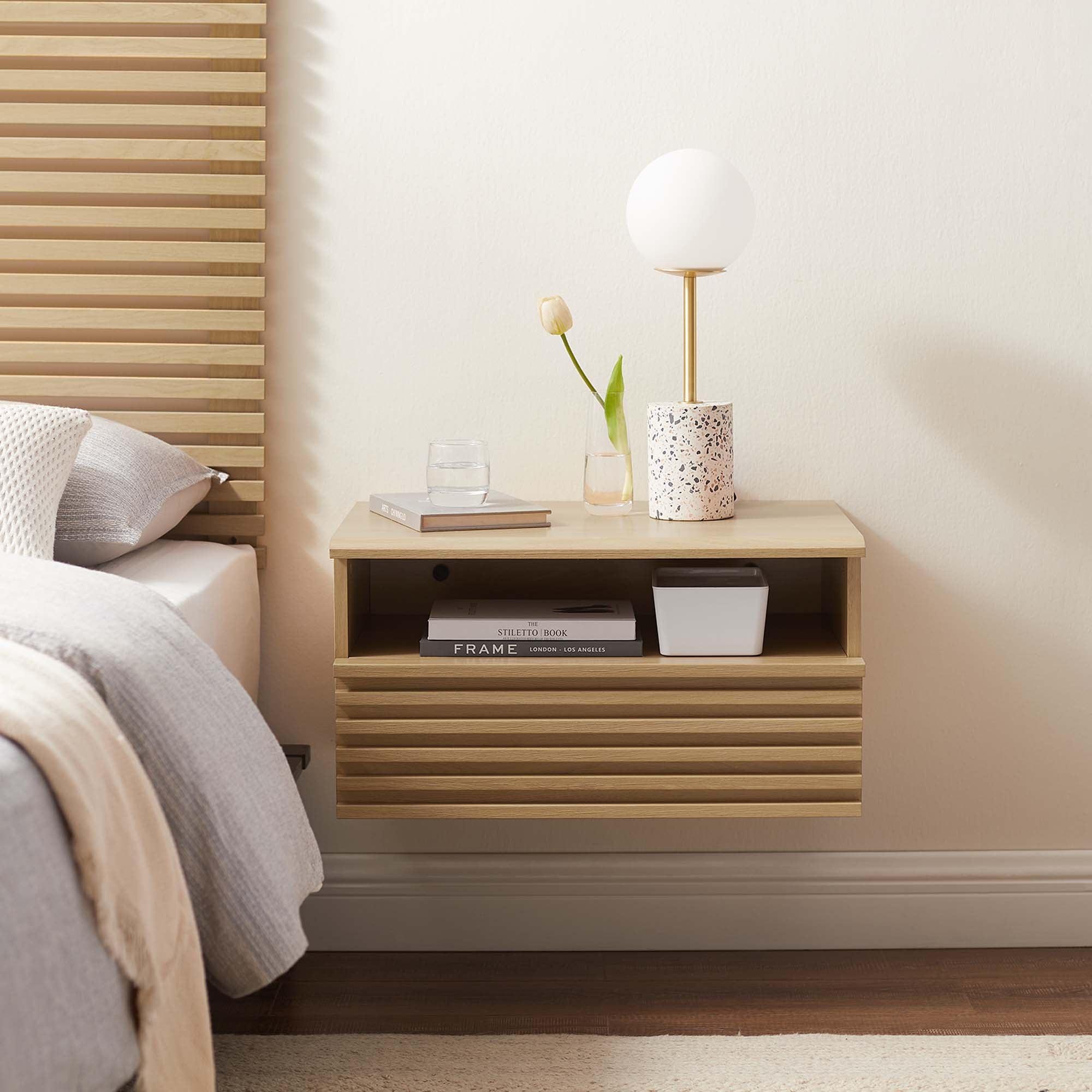 Render Wall-Mount Nightstand - Best Buy Furniture
