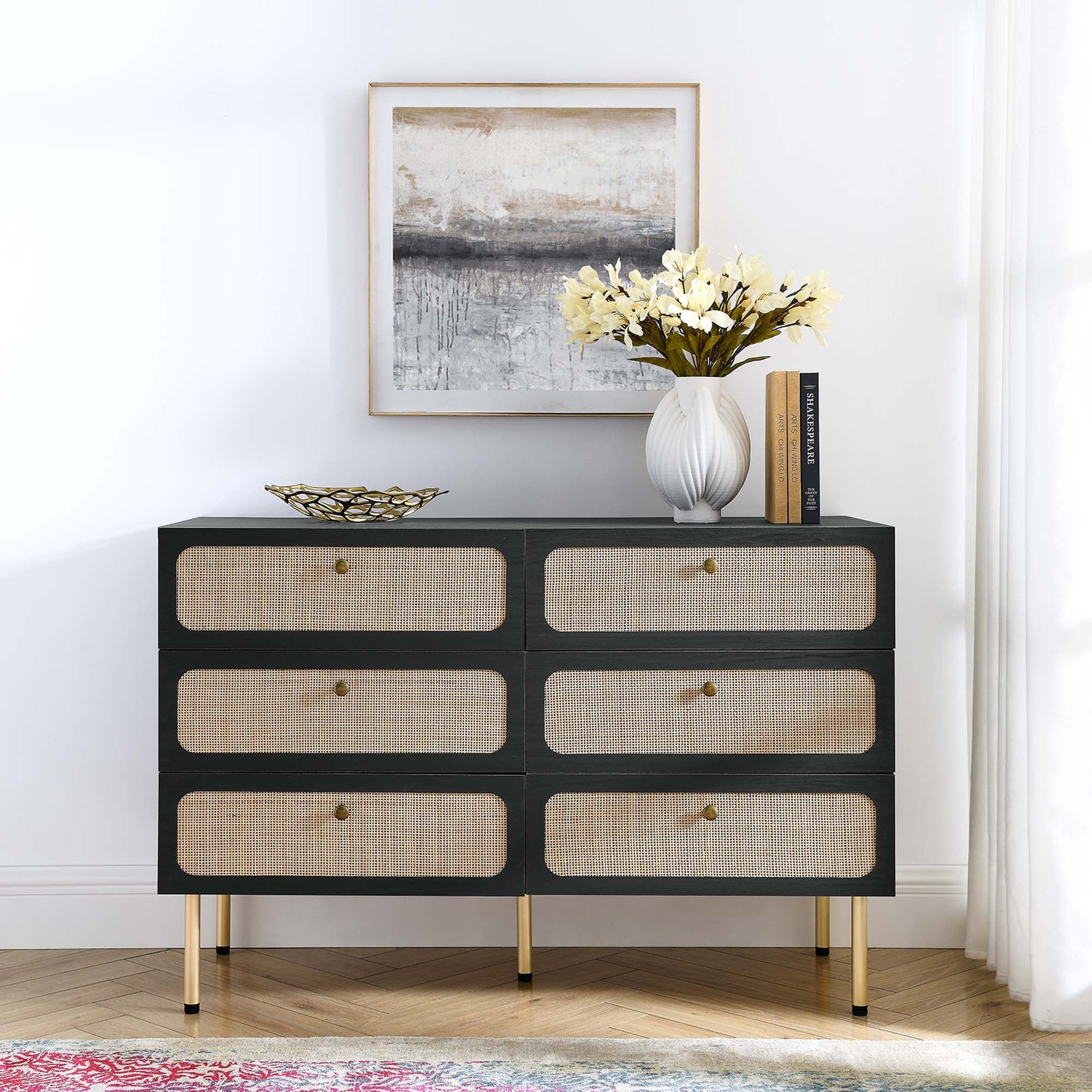 Chaucer 6-Drawer Compact Dresser - Best Buy Furniture