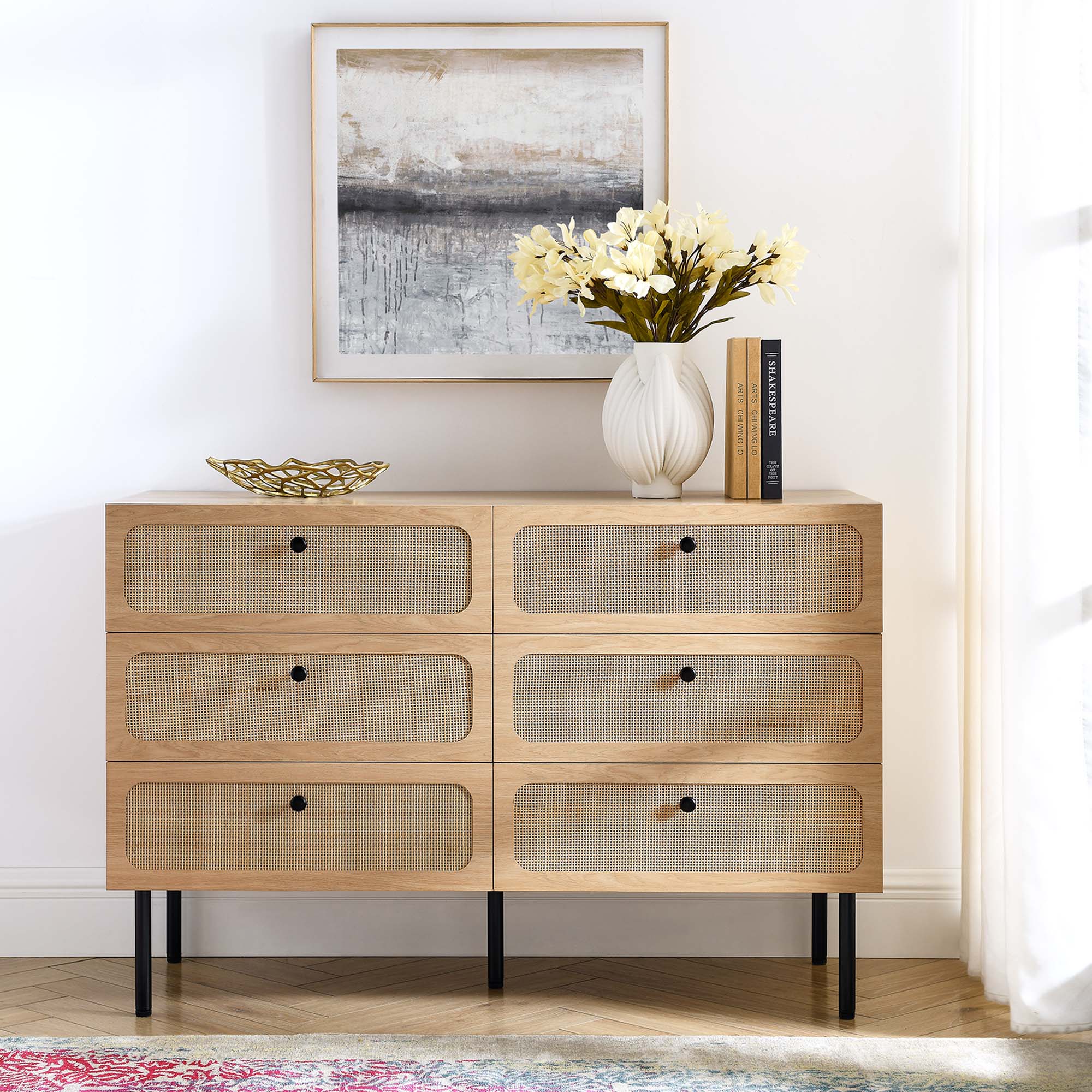 Chaucer 6-Drawer Compact Dresser - Best Buy Furniture