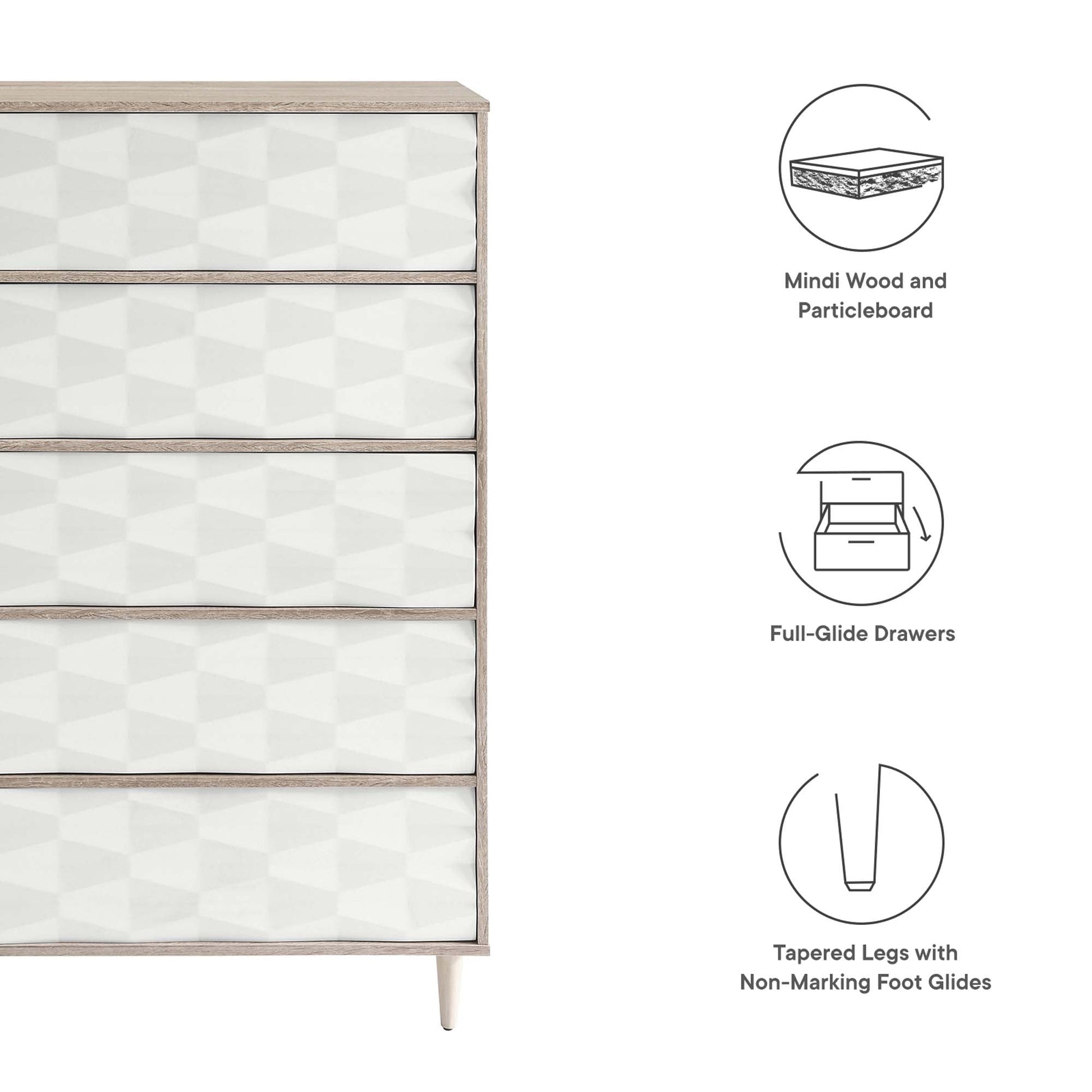 Vespera 5-Drawer Chest - Best Buy Furniture