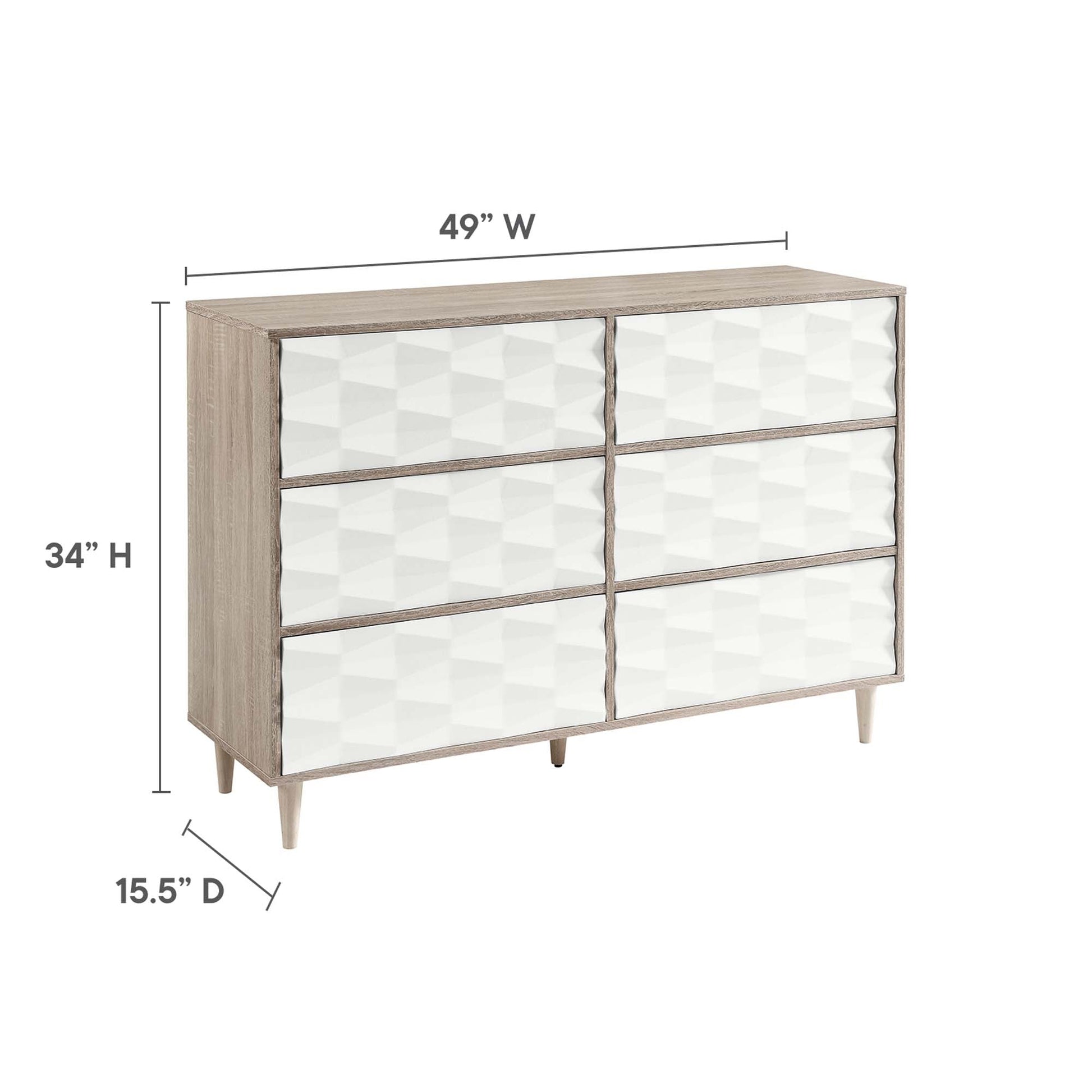 Vespera 6-Drawer Dresser - Best Buy Furniture