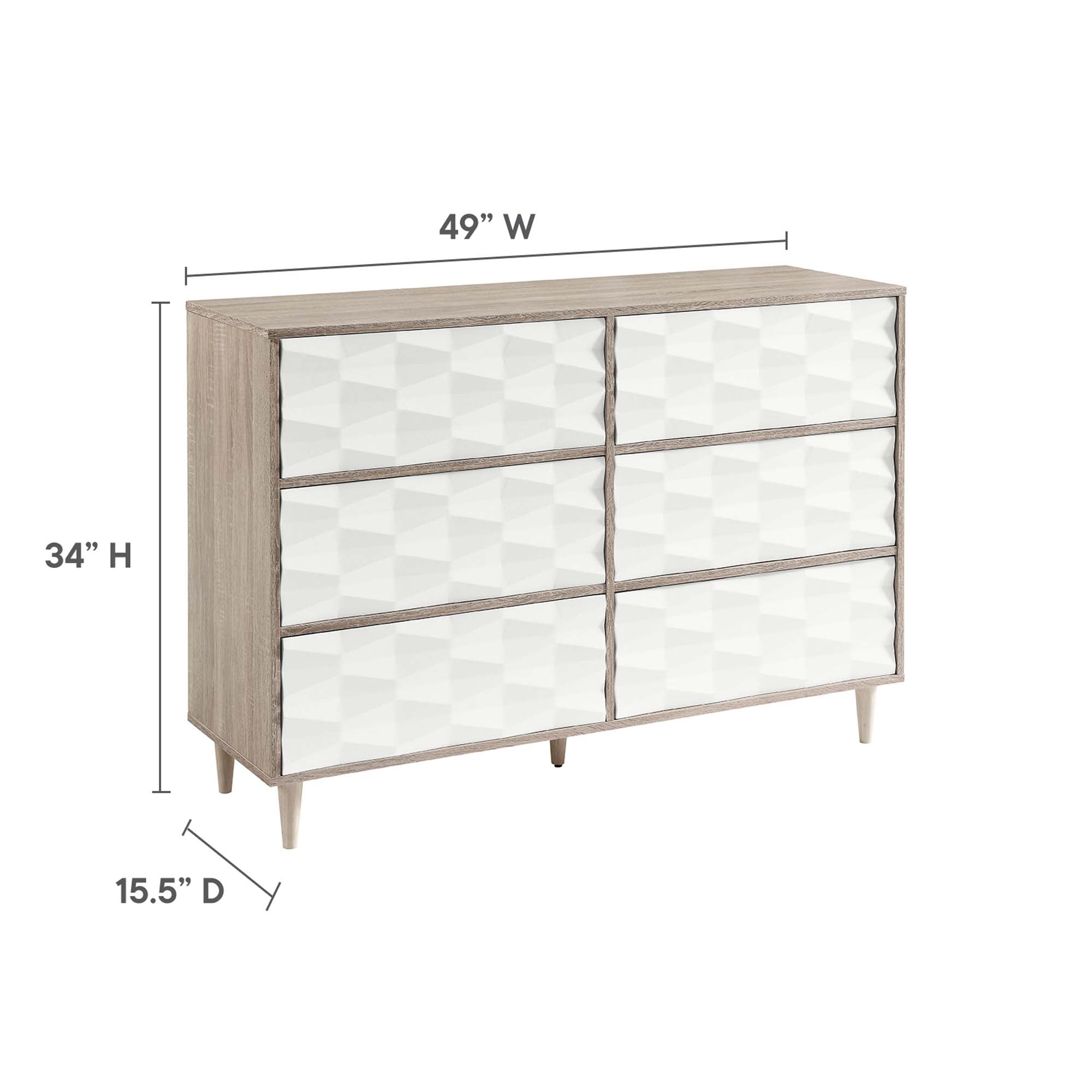 Vespera 6-Drawer Dresser - Best Buy Furniture