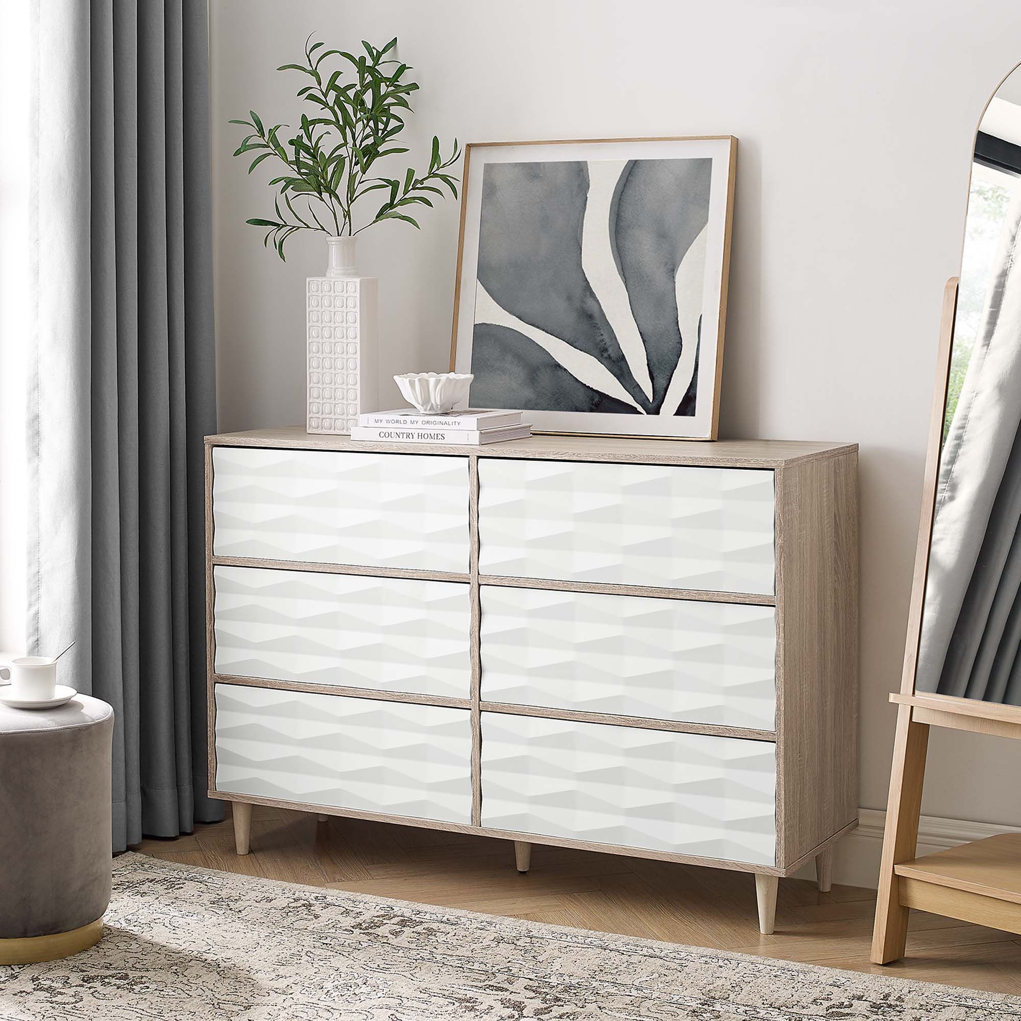 Vespera 6-Drawer Dresser - Best Buy Furniture