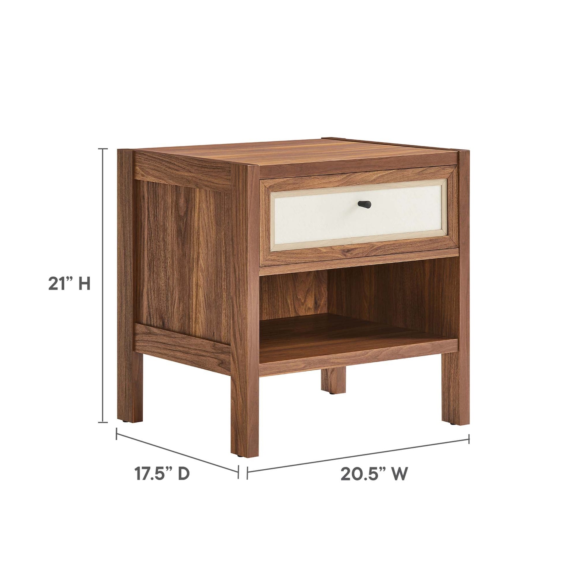 Capri Wood Grain Nightstand - Best Buy Furniture