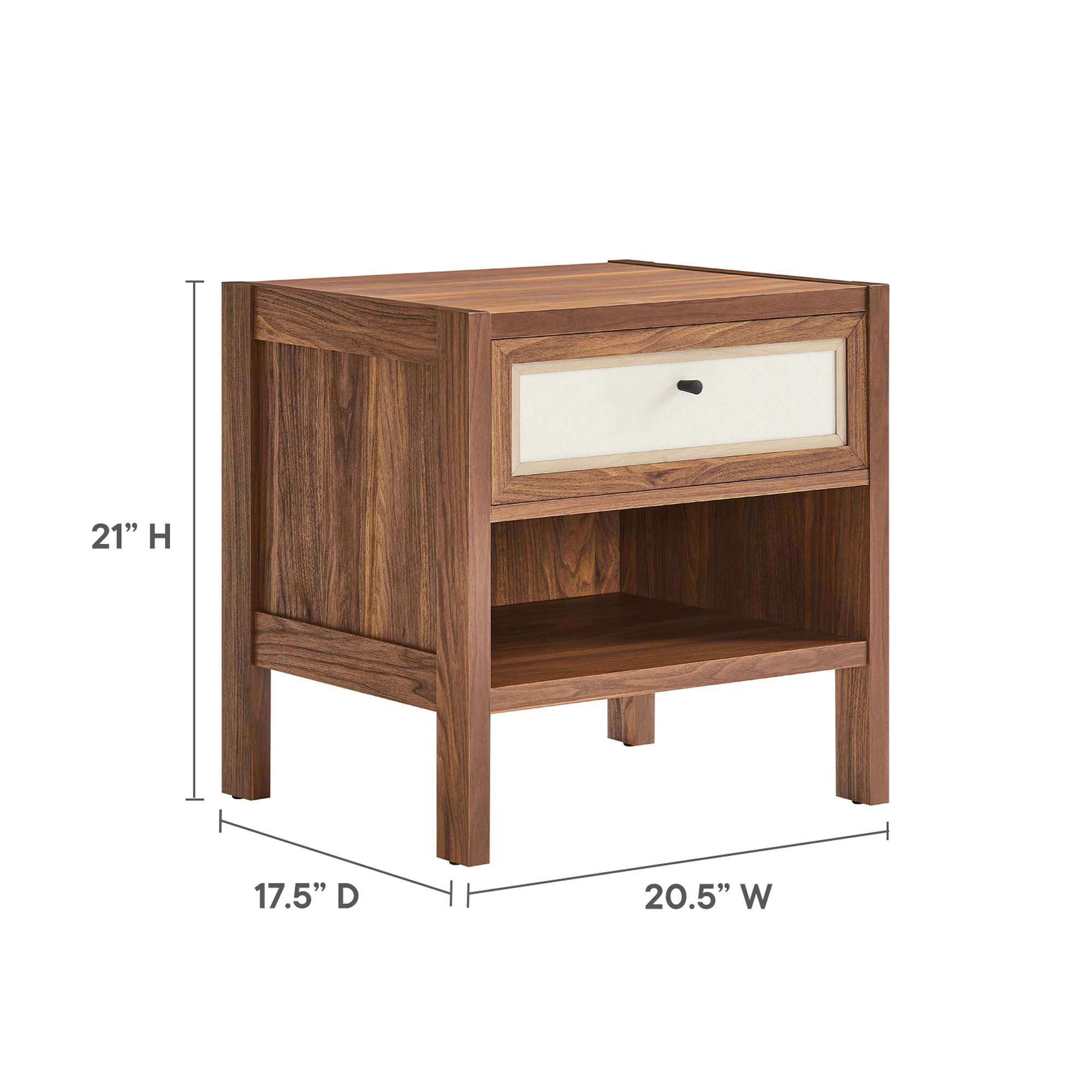 Capri Wood Grain Nightstand - Best Buy Furniture