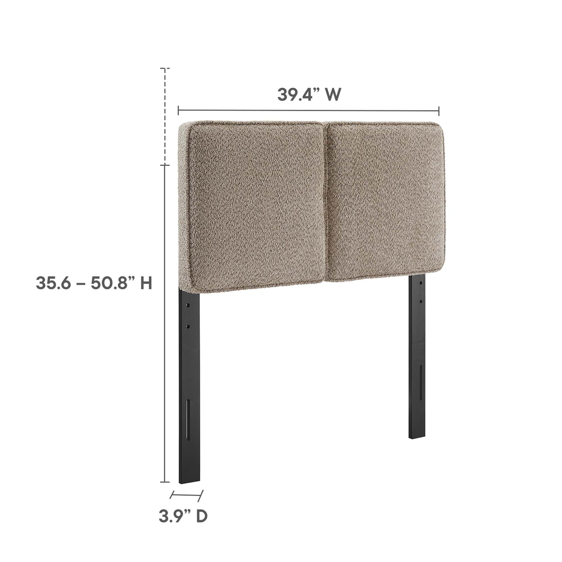 Lindee Boucle Fabric Twin Headboard by Modway - Best Buy Furniture