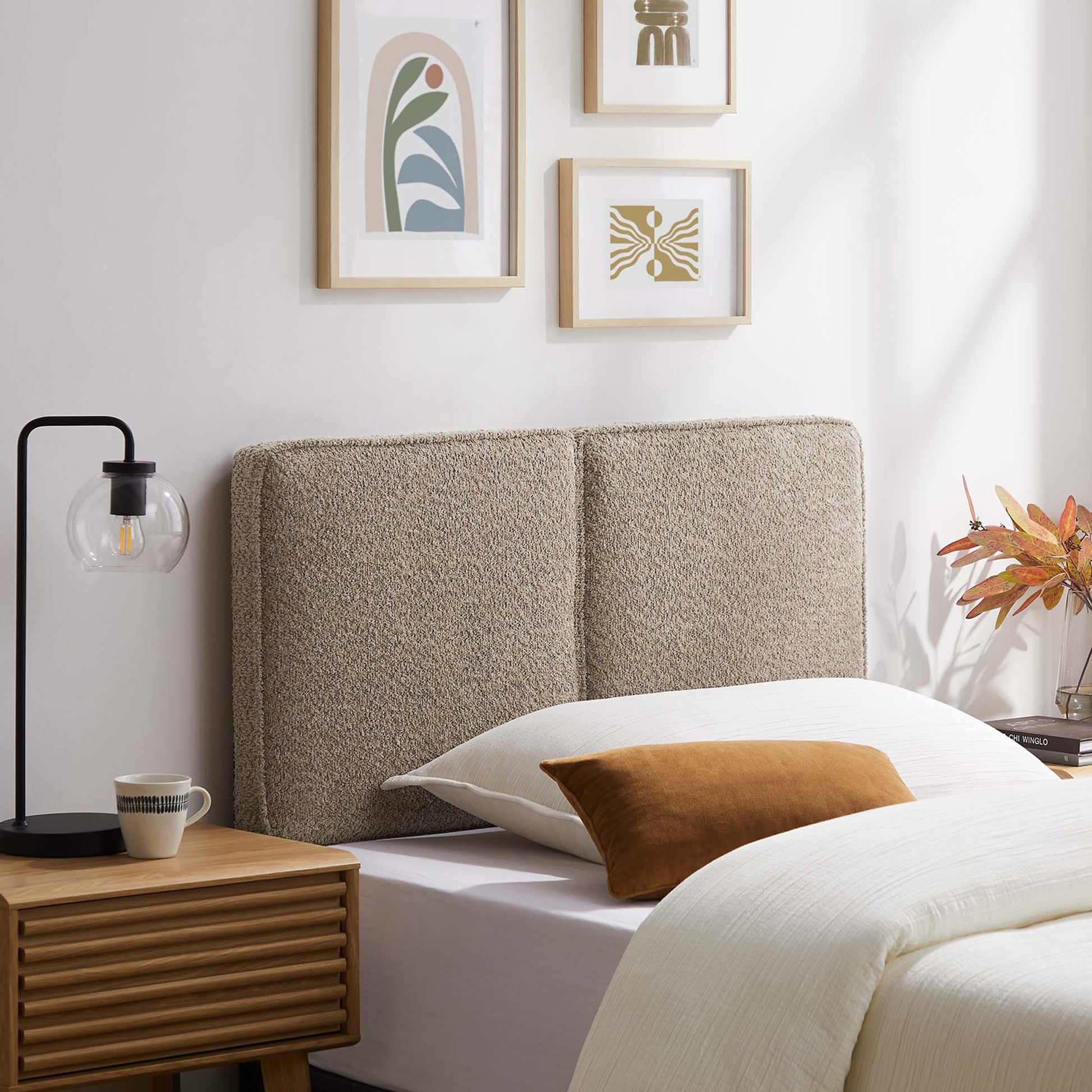 Lindee Boucle Fabric Twin Headboard by Modway - Best Buy Furniture