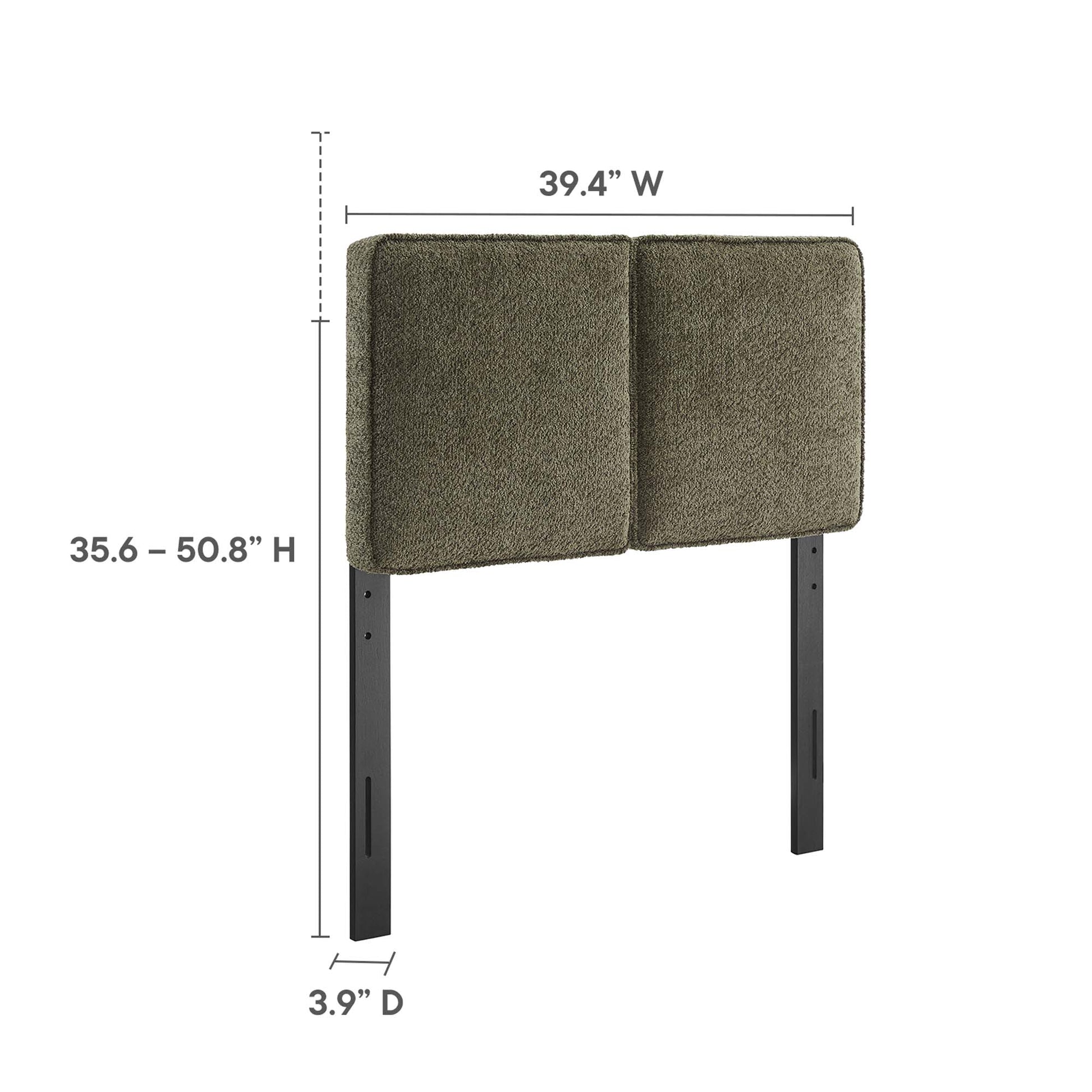 Lindee Boucle Fabric Twin Headboard by Modway - Best Buy Furniture