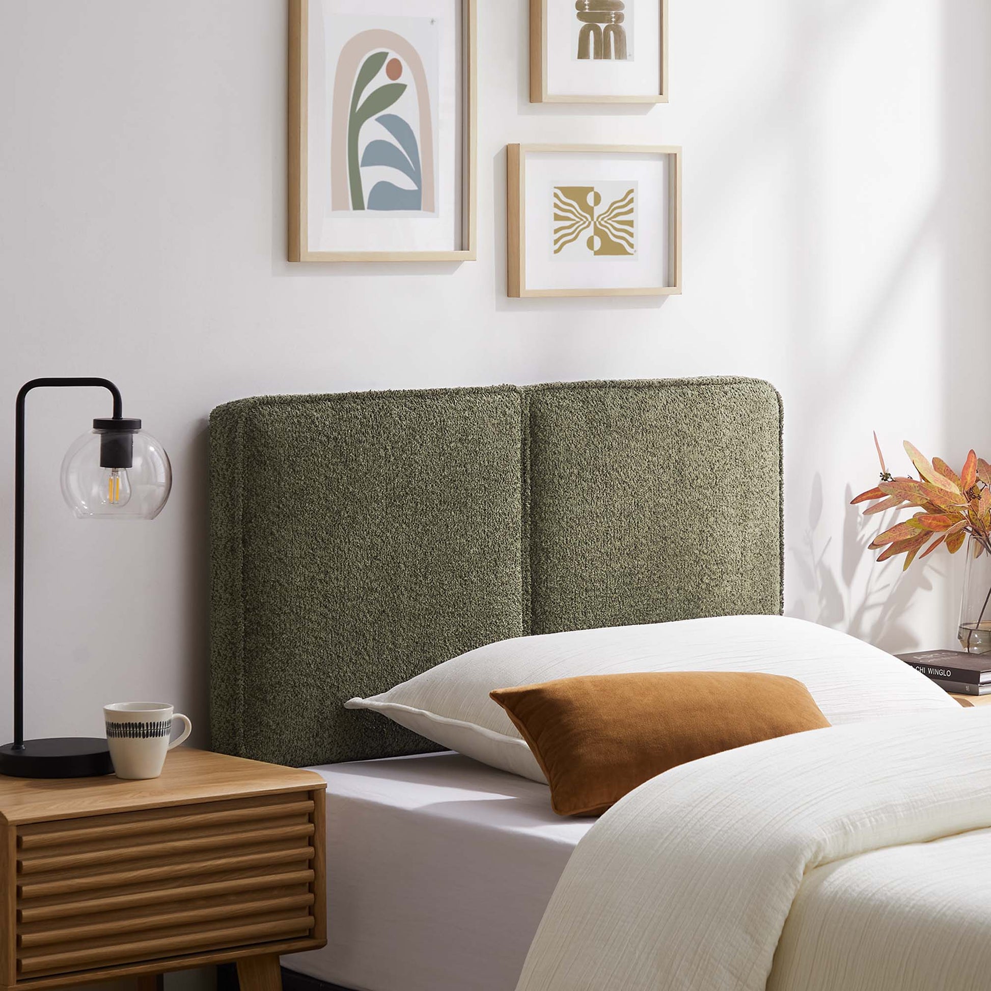 Lindee Boucle Fabric Twin Headboard by Modway - Best Buy Furniture