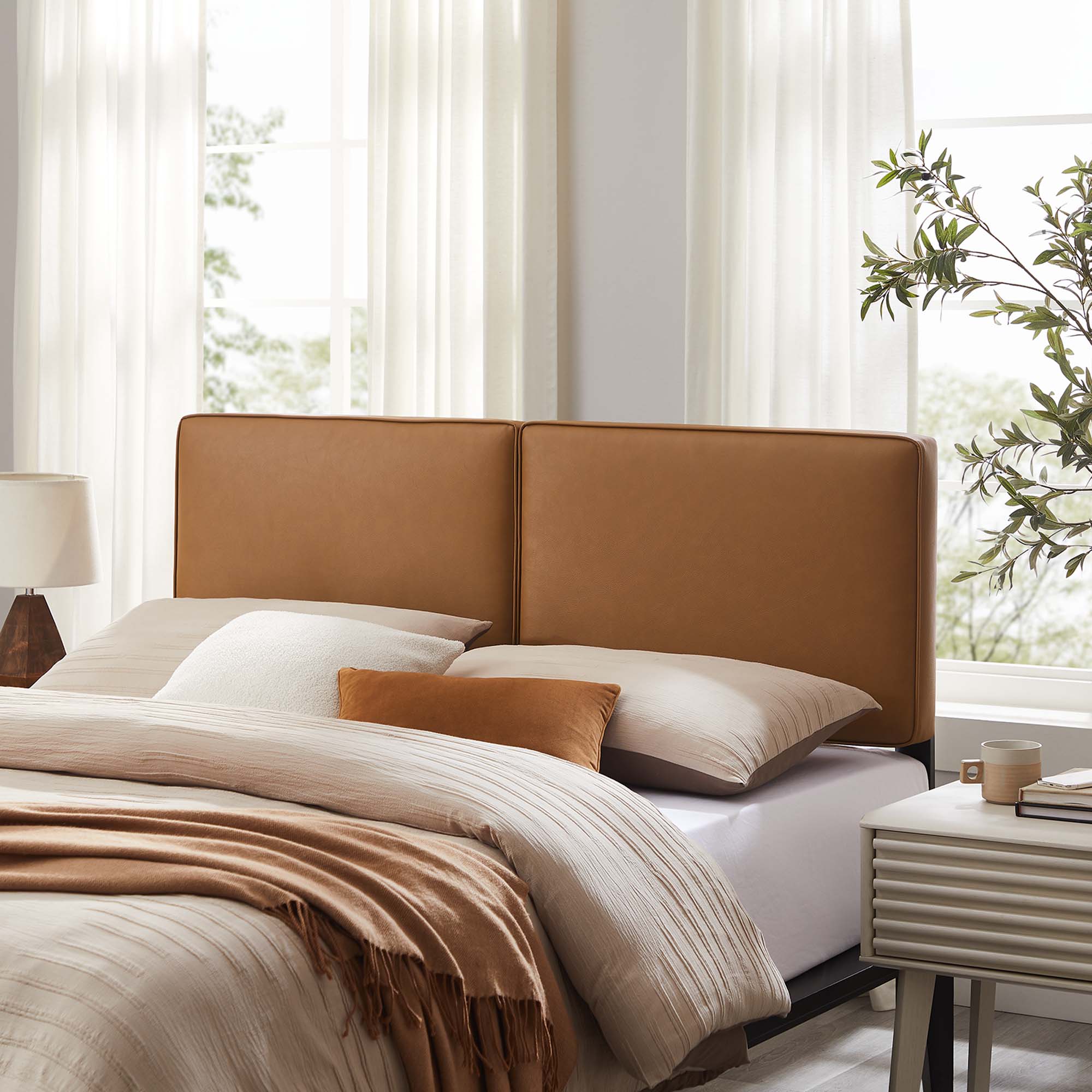 Lindee Vegan Leather King Headboard by Modway - Best Buy Furniture
