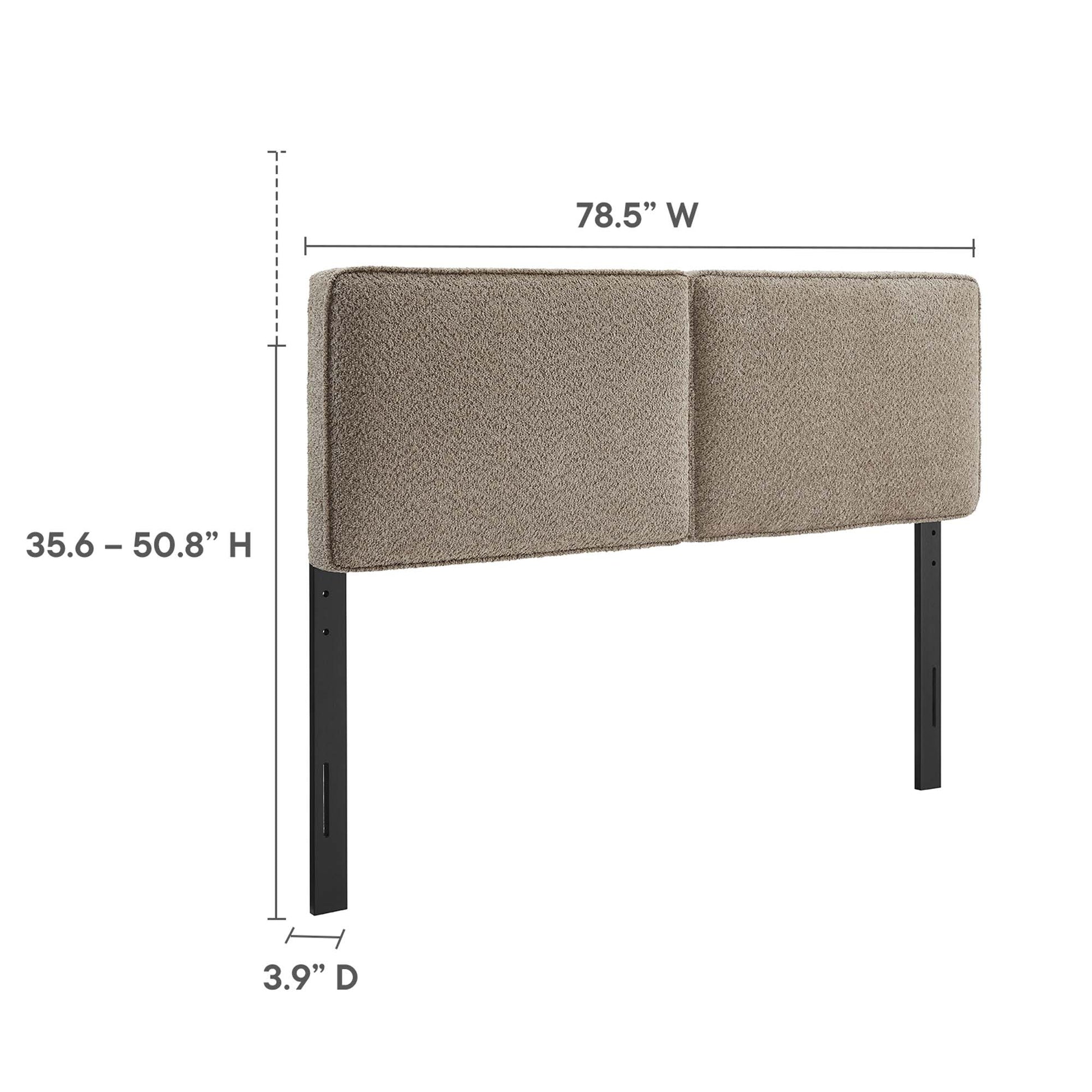 Lindee Boucle Fabric King Headboard by Modway - Best Buy Furniture