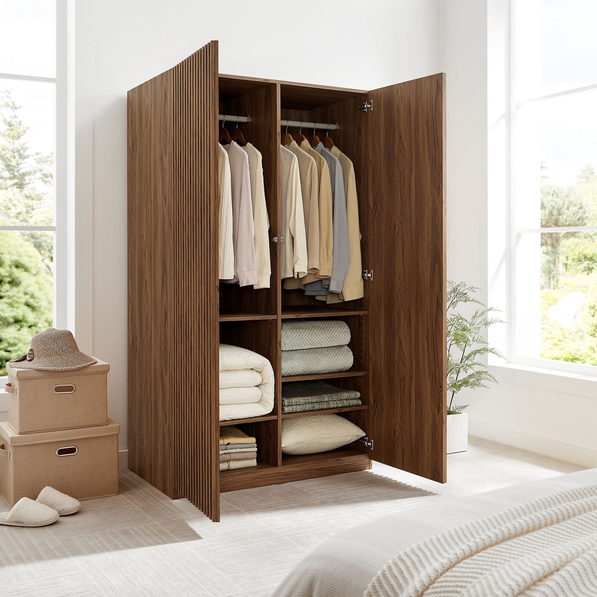 Render 2-Door Wardrobe Closet - Best Buy Furniture