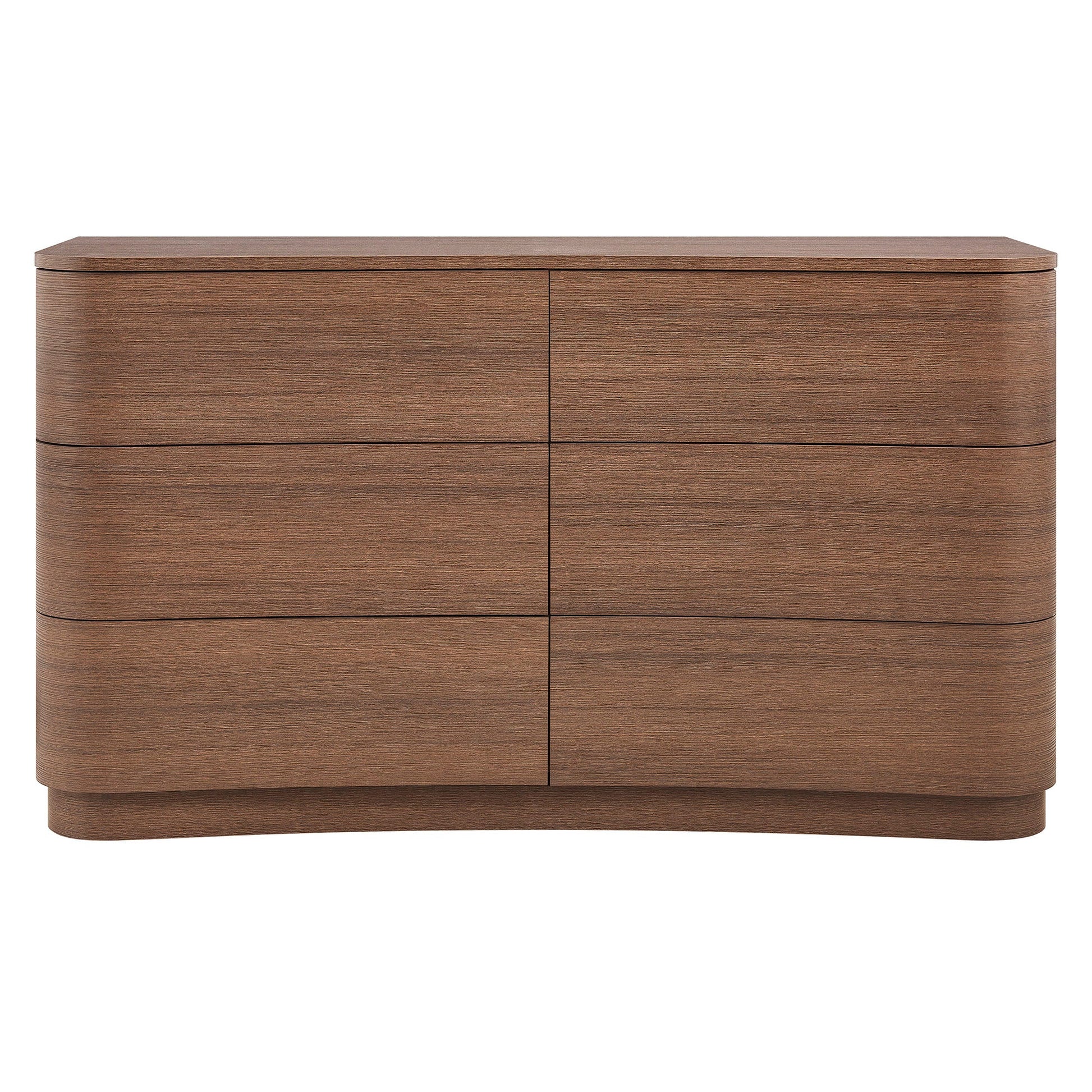 Mirae 6-Drawer Curved Dresser - Best Buy Furniture
