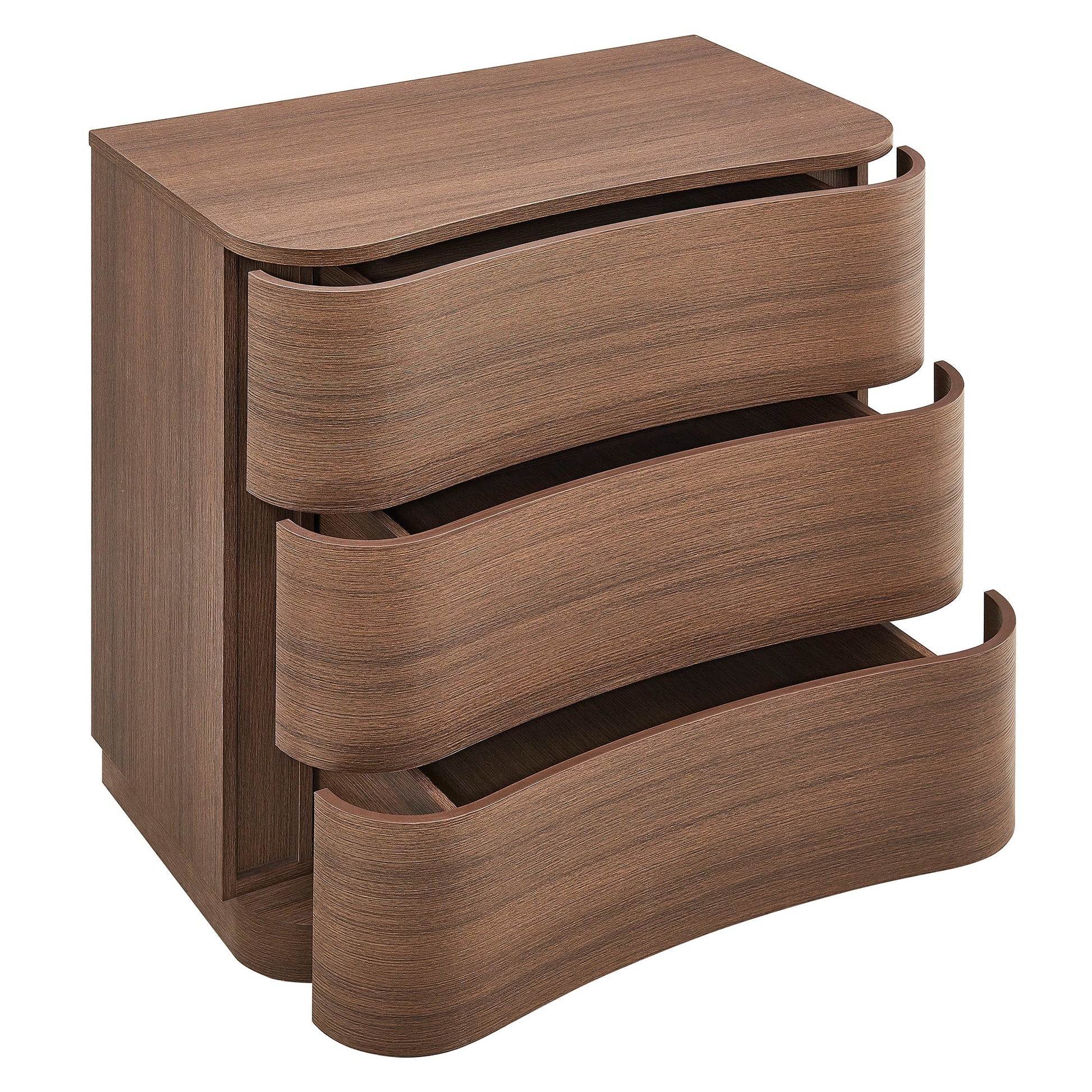 Mirae 3-Drawer Curved Compact Dresser - Best Buy Furniture