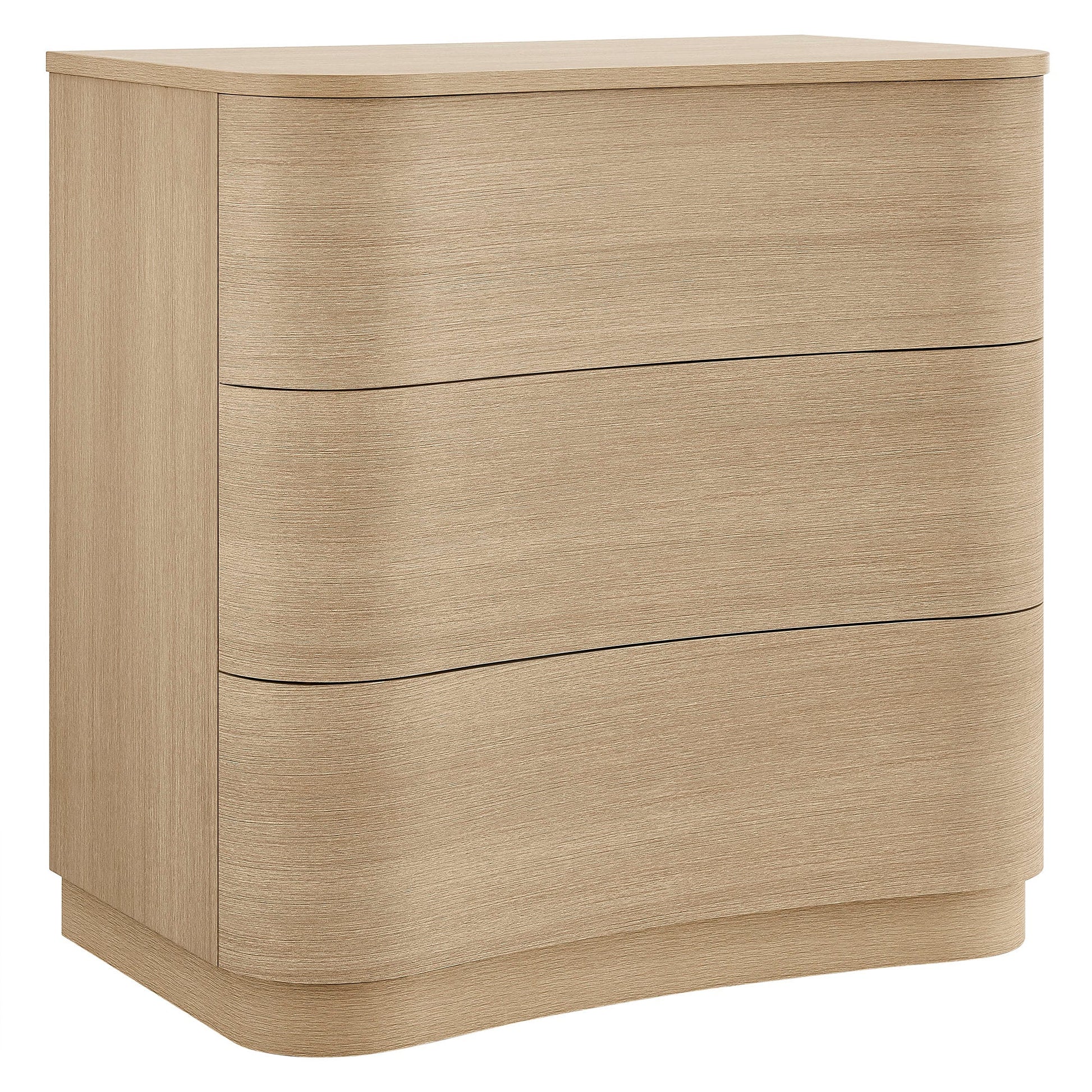 Mirae 3-Drawer Curved Compact Dresser - Best Buy Furniture