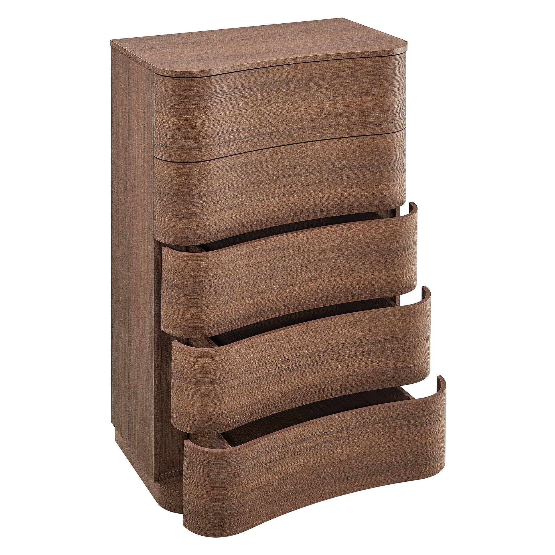 Mirae 5-Drawer Curved Dresser Chest of Drawers - Best Buy Furniture