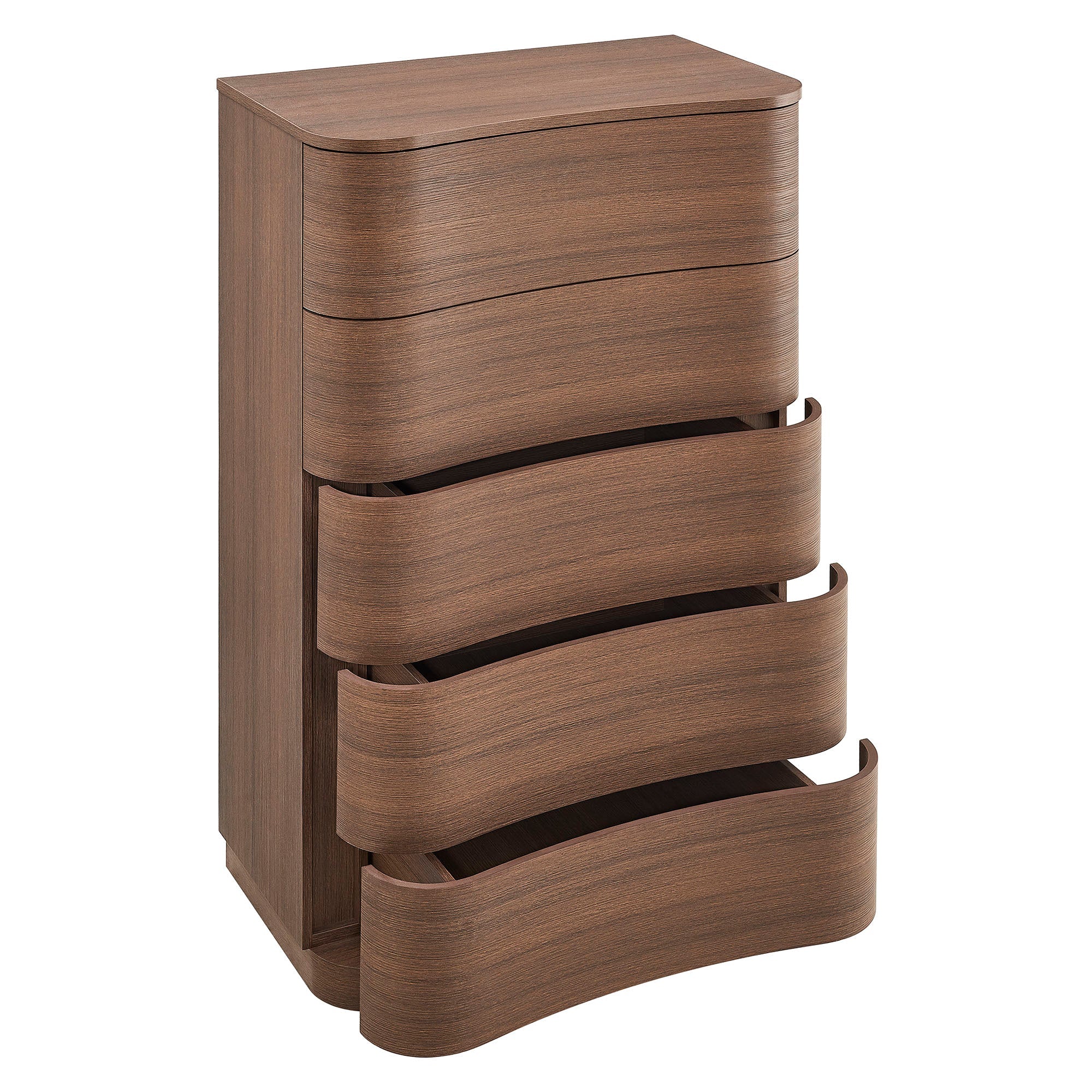 Mirae 5-Drawer Curved Dresser Chest of Drawers - Best Buy Furniture