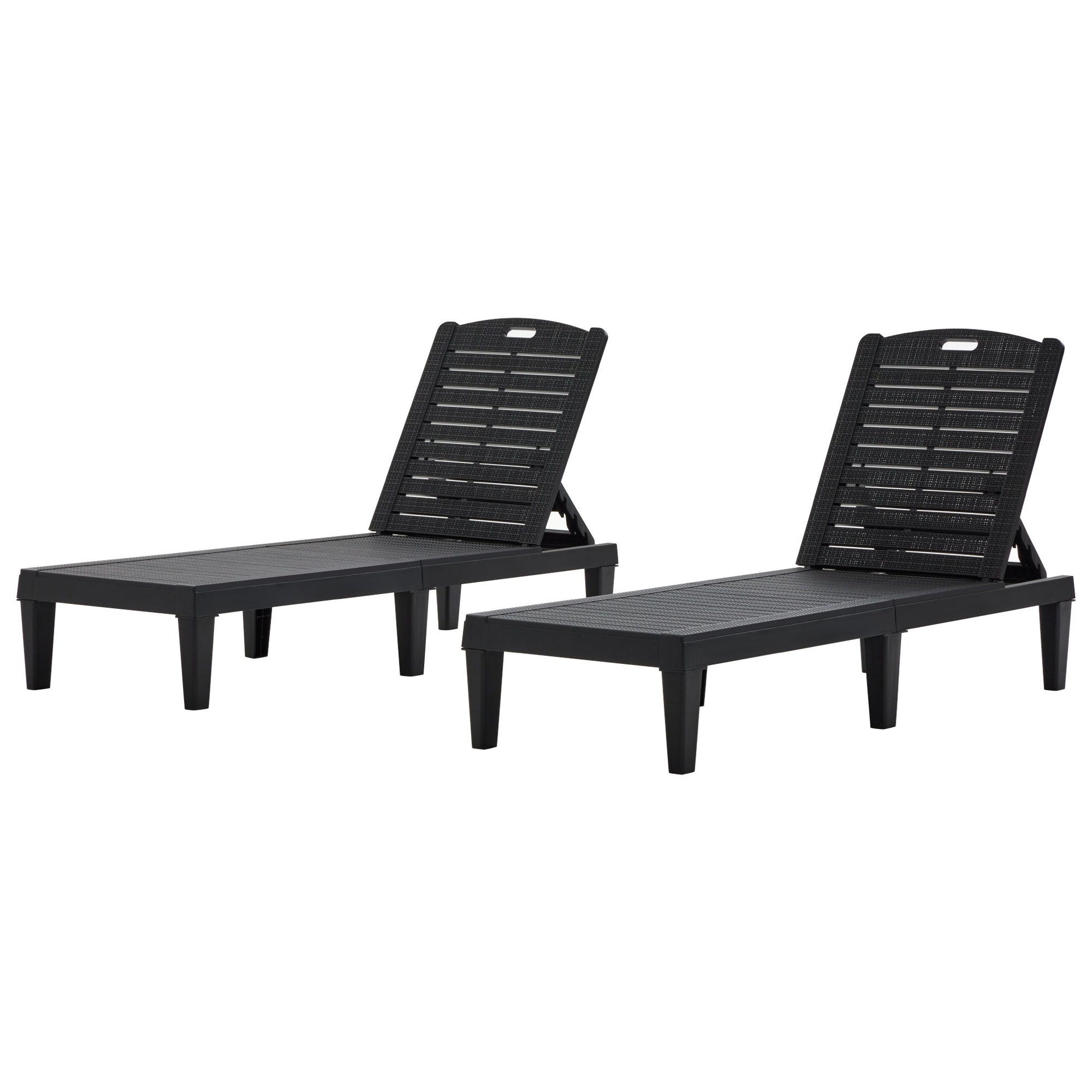 2 Piece Outdoor Chaise Lounges With Adjustable Backrest - Best Buy Furniture