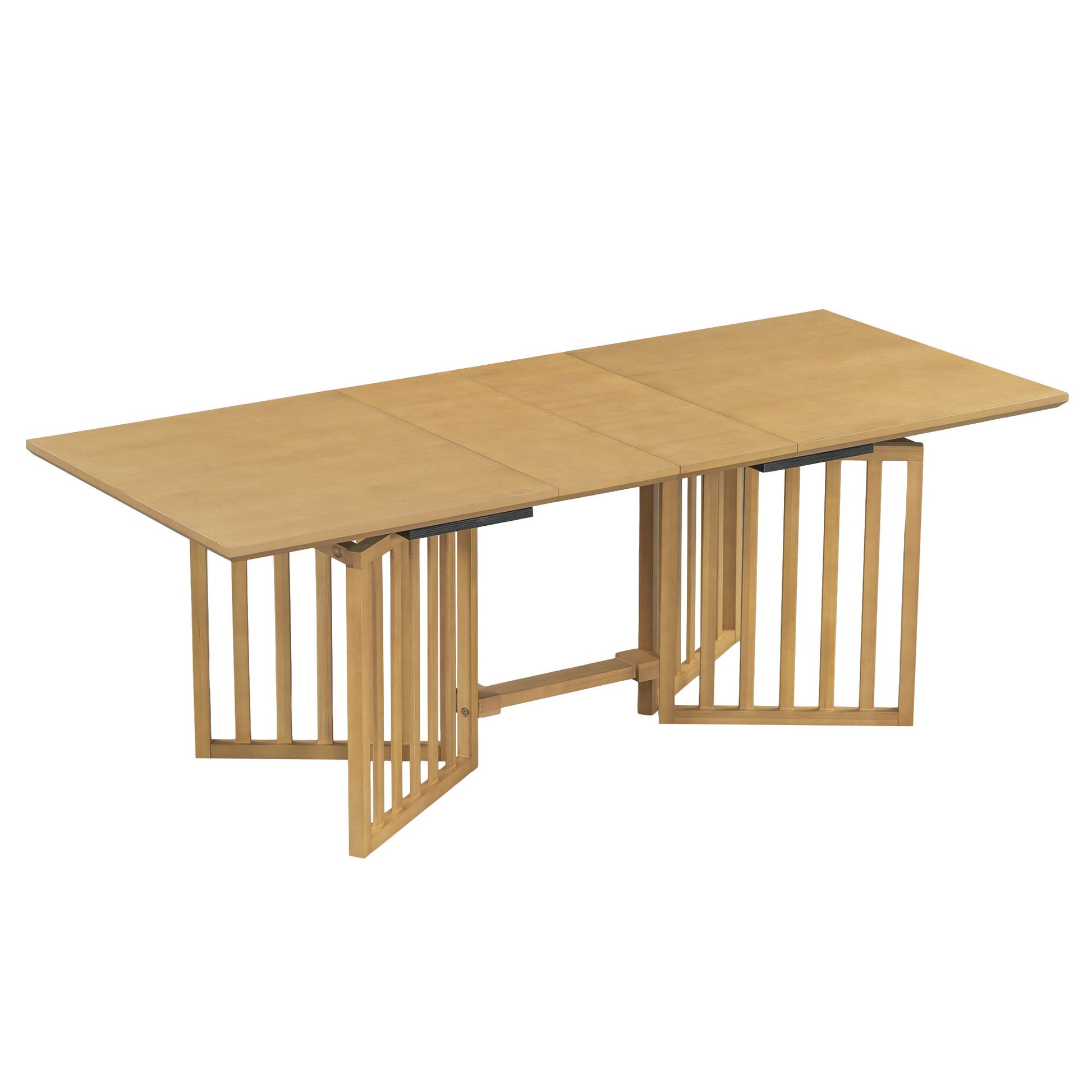 Topmax - 9 Piece Farmhouse Extendable Dining Table Set With 2 Removable Leaves And 8 Upholstered Dining Chairs - Best Buy Furniture