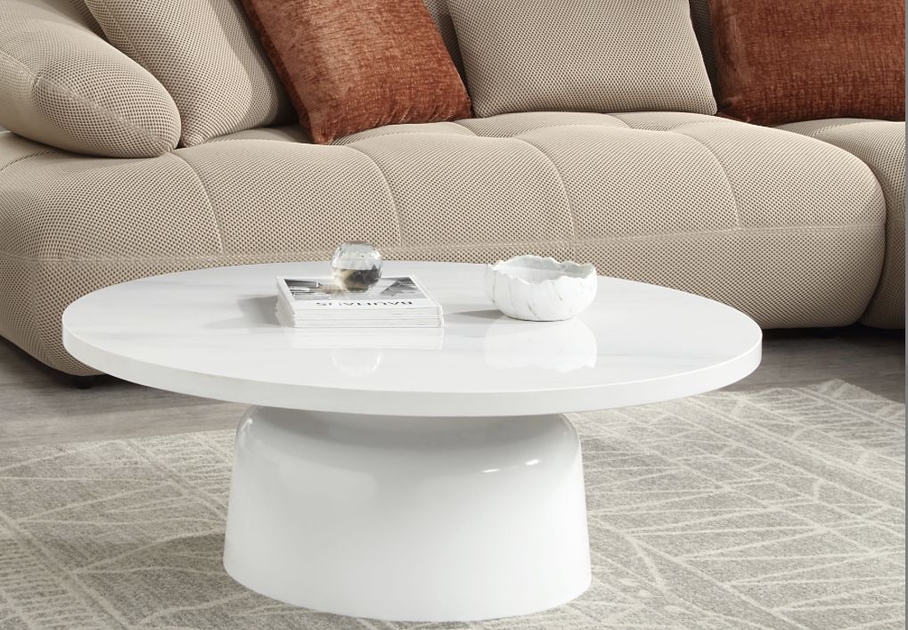 Zaid - Engineering Marble High Gloss Table - Best Buy Furniture