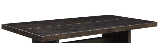 Jaramillo - Rustic Dining Table - Espresso / Gold - Best Buy Furniture