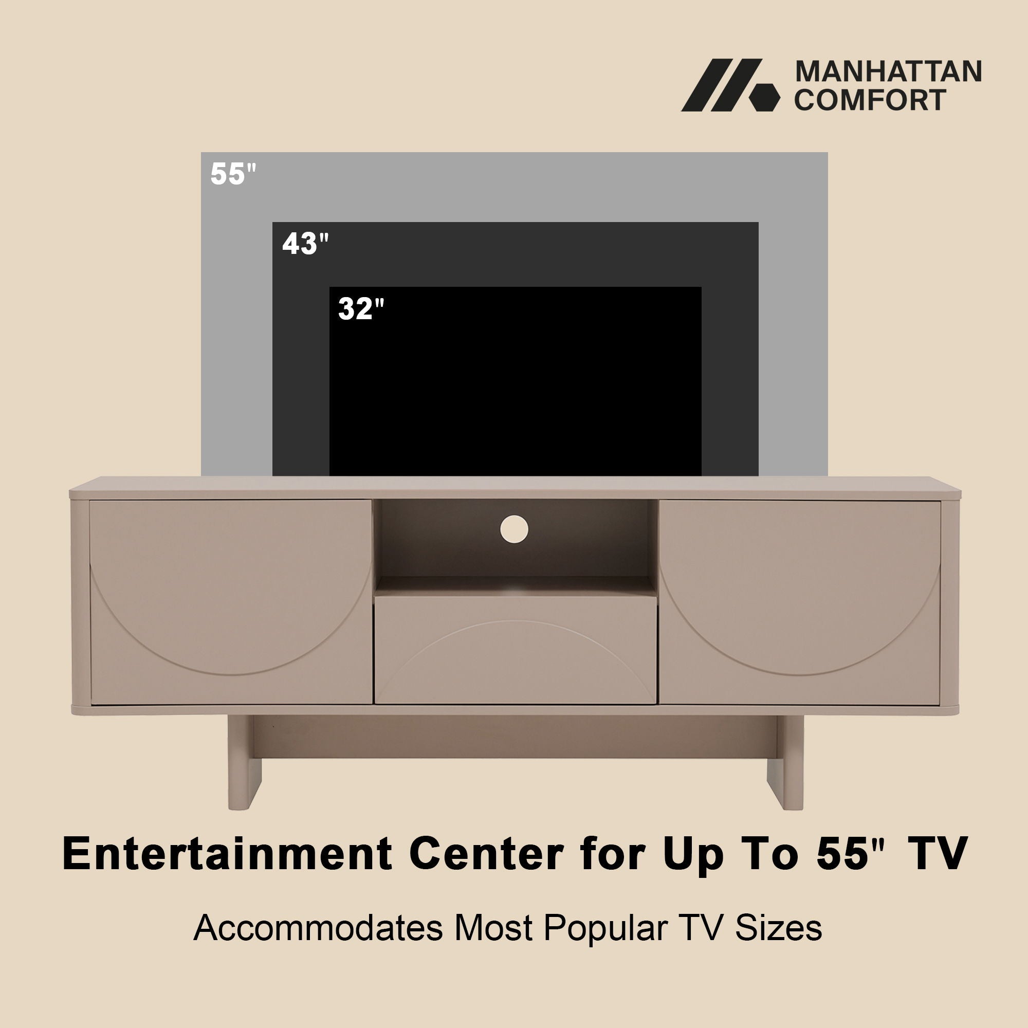 Ella - TV Stand With Adjustable Shelves