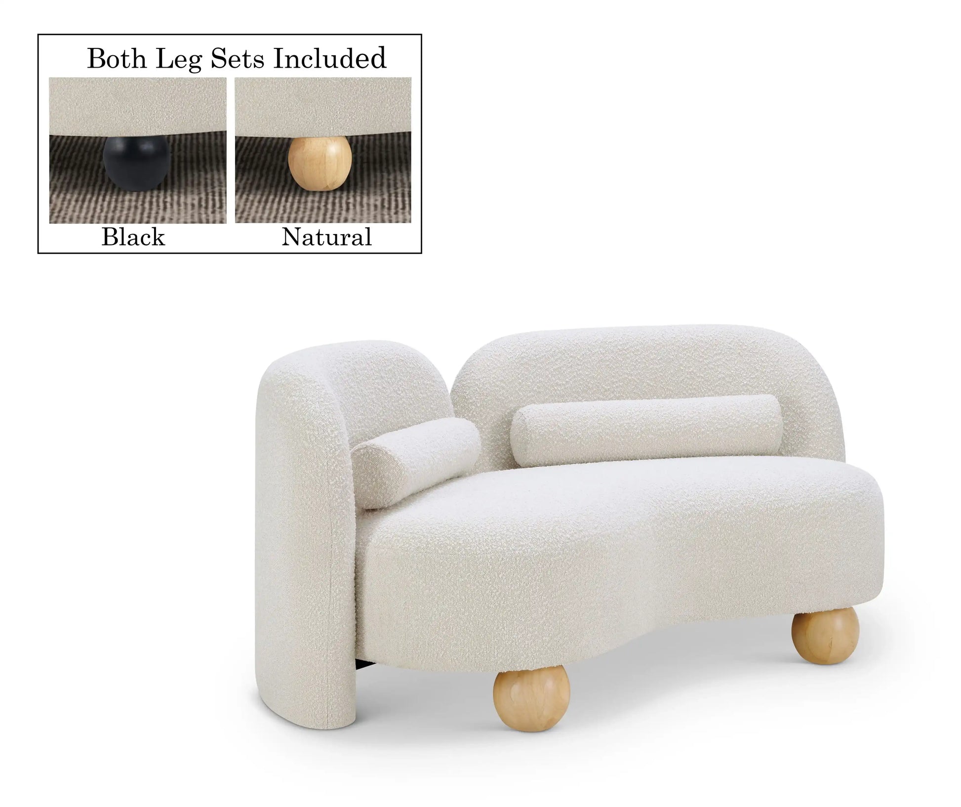 Daphne - Boucle Loveseat - Best Buy Furniture