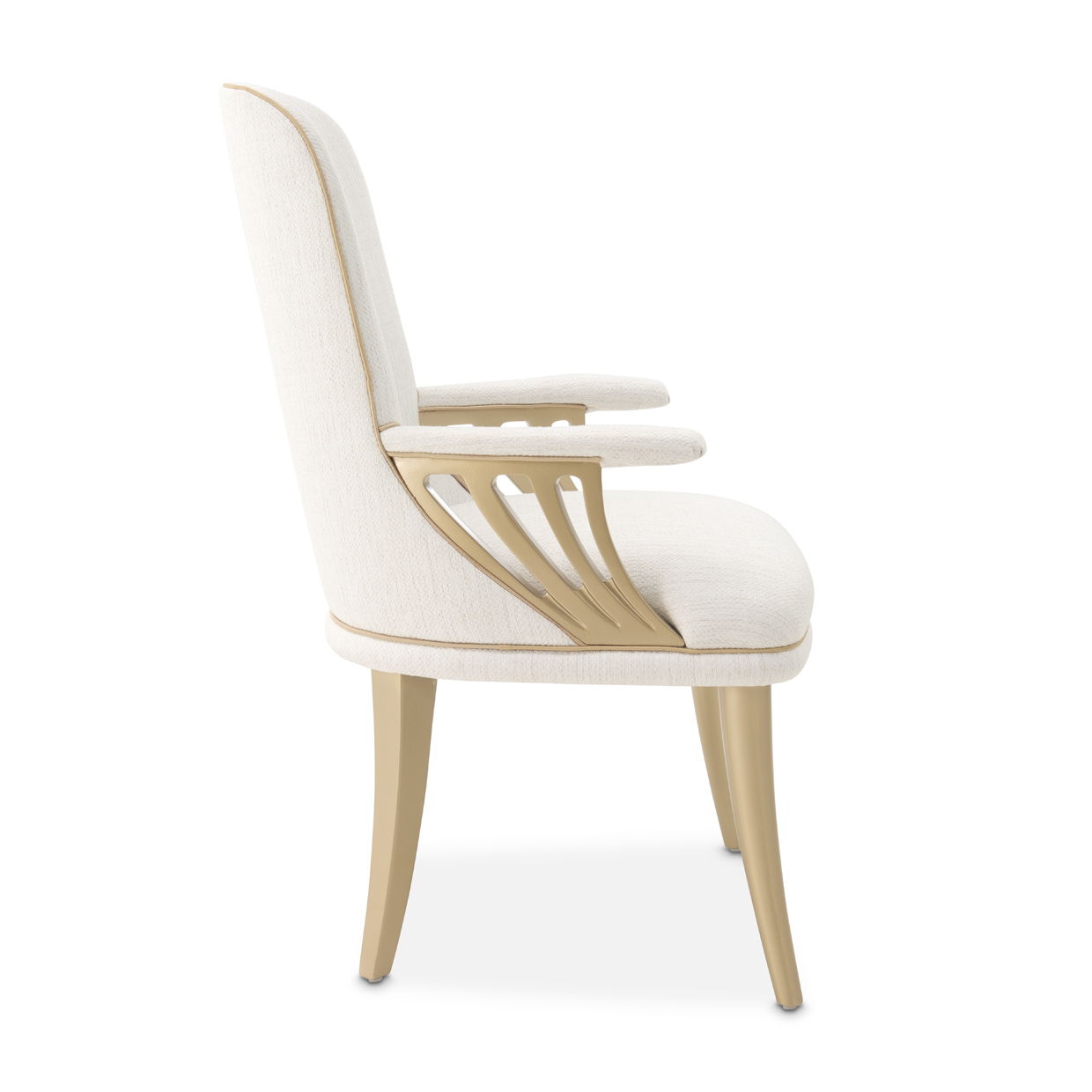 La Terrazza - Dining Arm Chair (Set of 2) - Creamy Pearl - Best Buy Furniture