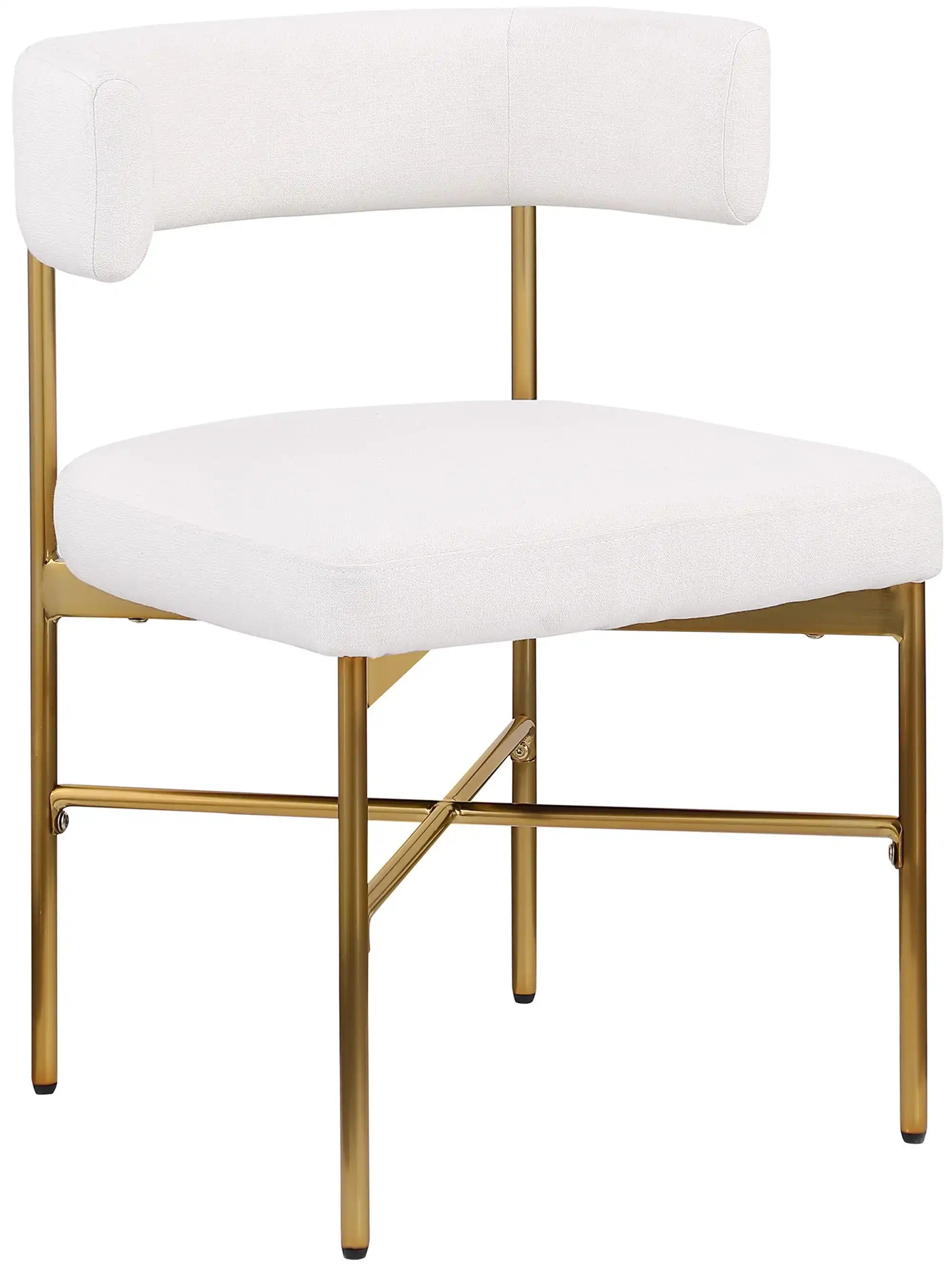Rivage - Durable Dining Chair With Gold Frame (Set of 2) - Best Buy Furniture