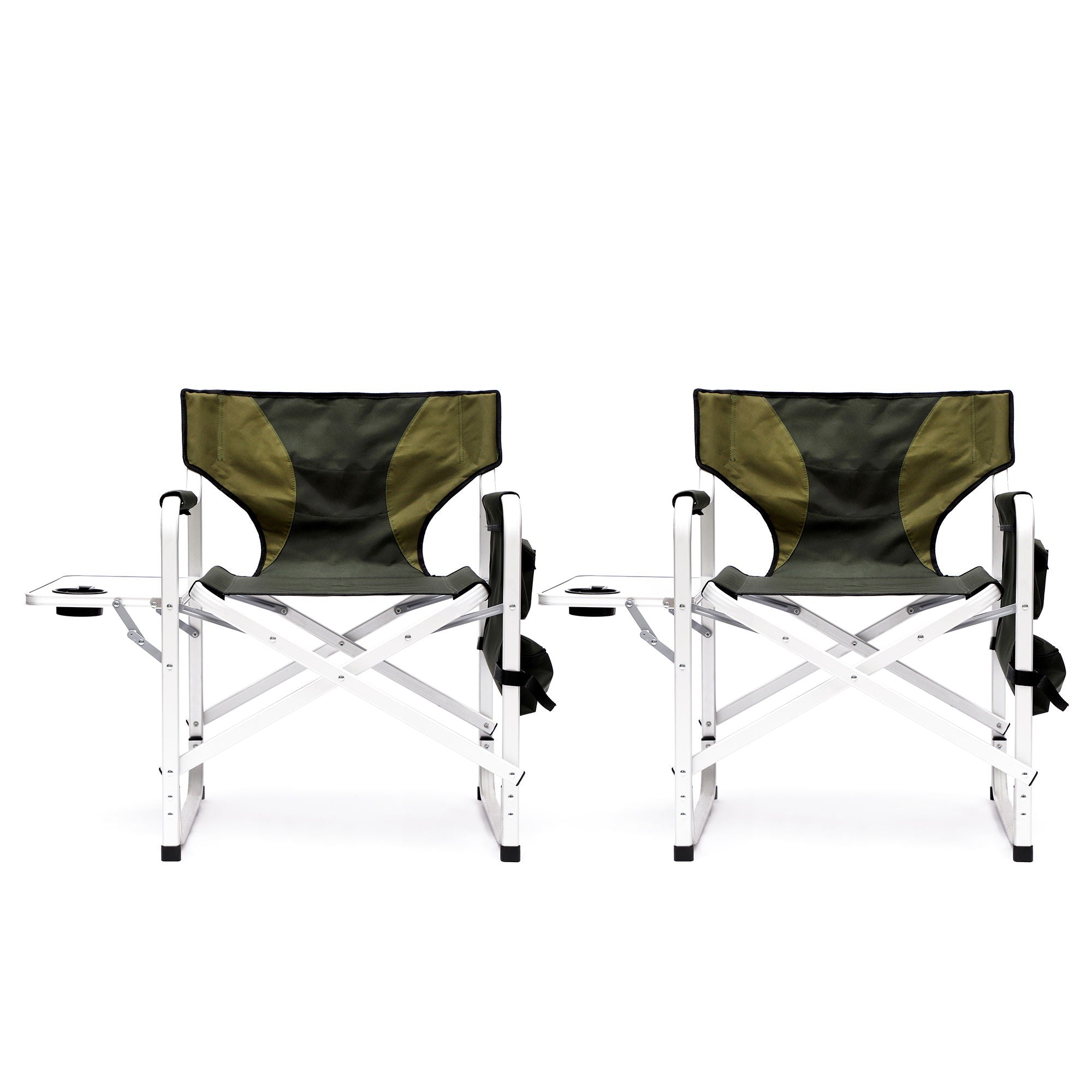 Padded Folding Outdoor Chair With Side Table And Storage Pockets, Lightweight Oversized Directors Chair For Indoor, Outdoor Camping, Picnics And Fishing - Best Buy Furniture