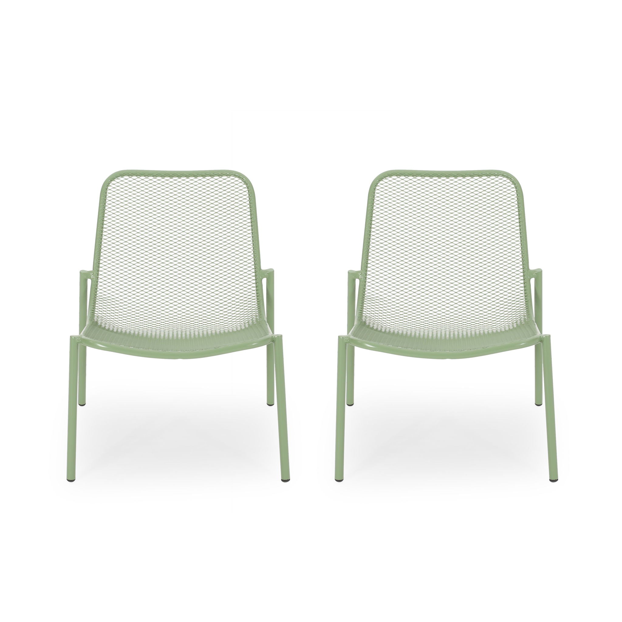 Outdoor Iron Chair With Mesh Design - Best Buy Furniture
