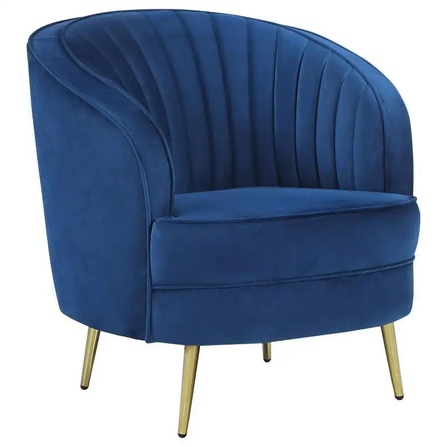 Sophia - Upholstered Channel Tufted Barrel Accent Chair - Best Buy Furniture