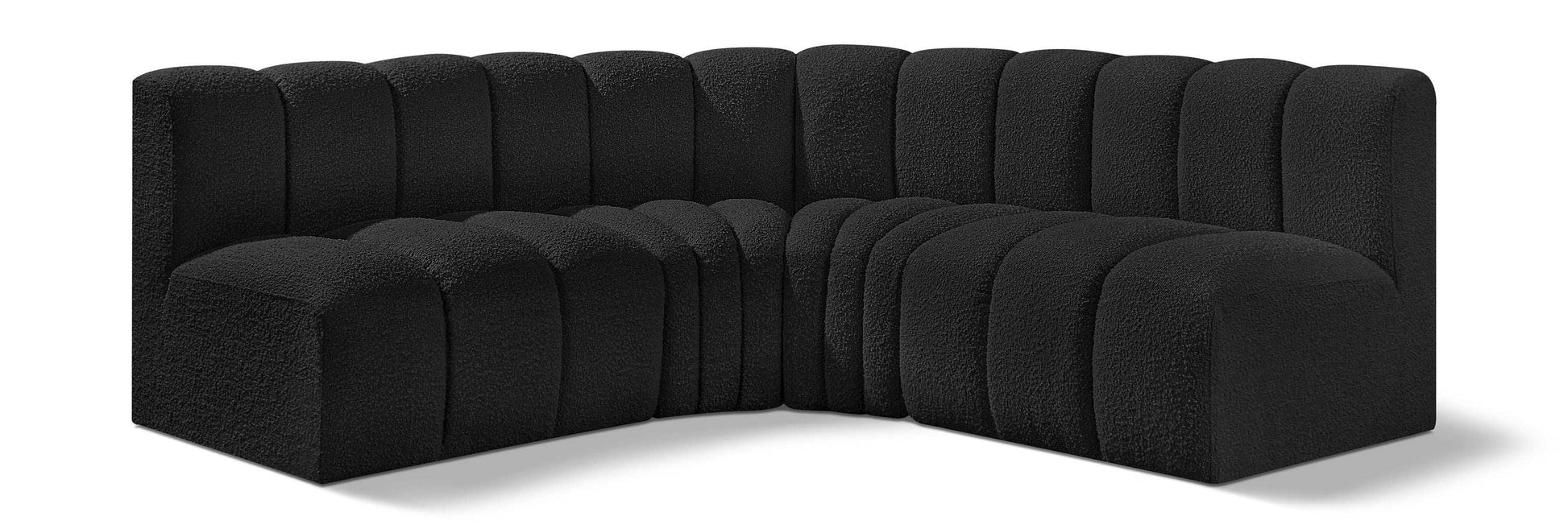 Arc - Boucle Fabric 4 Piece Corner Modular Sofa - Best Buy Furniture